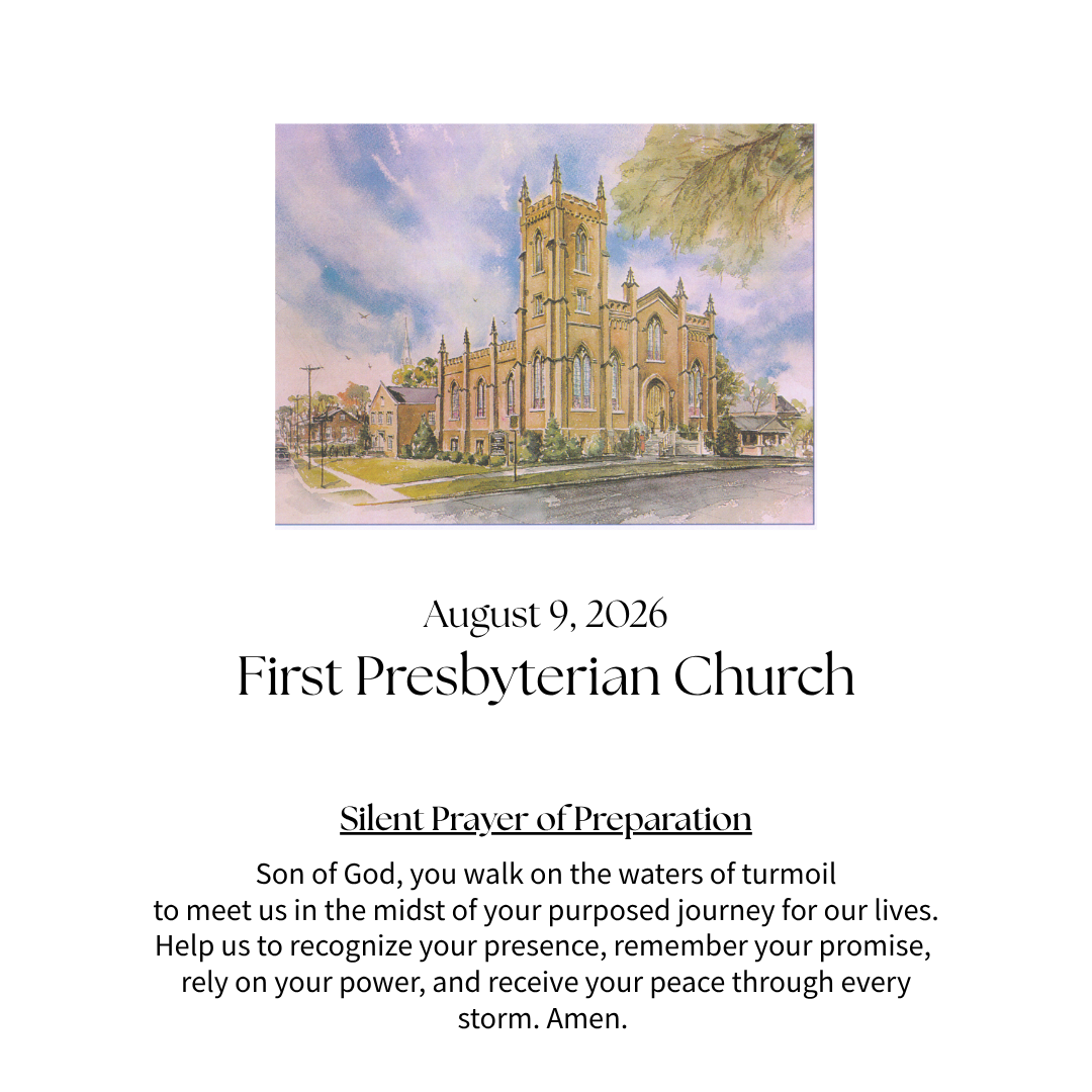 Sunday Worship 8/9/26 