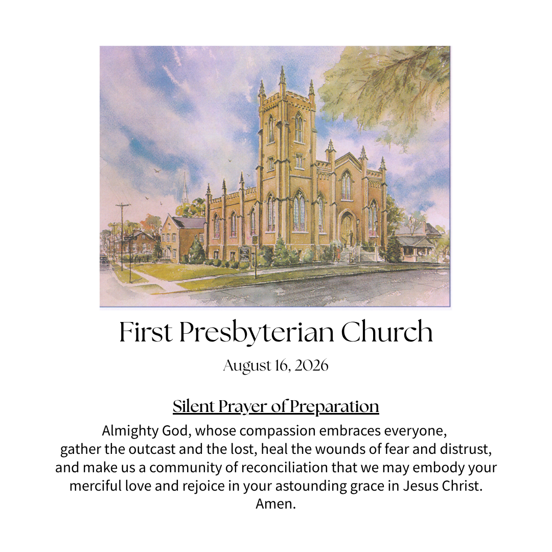 Sunday Worship 8/16/26 