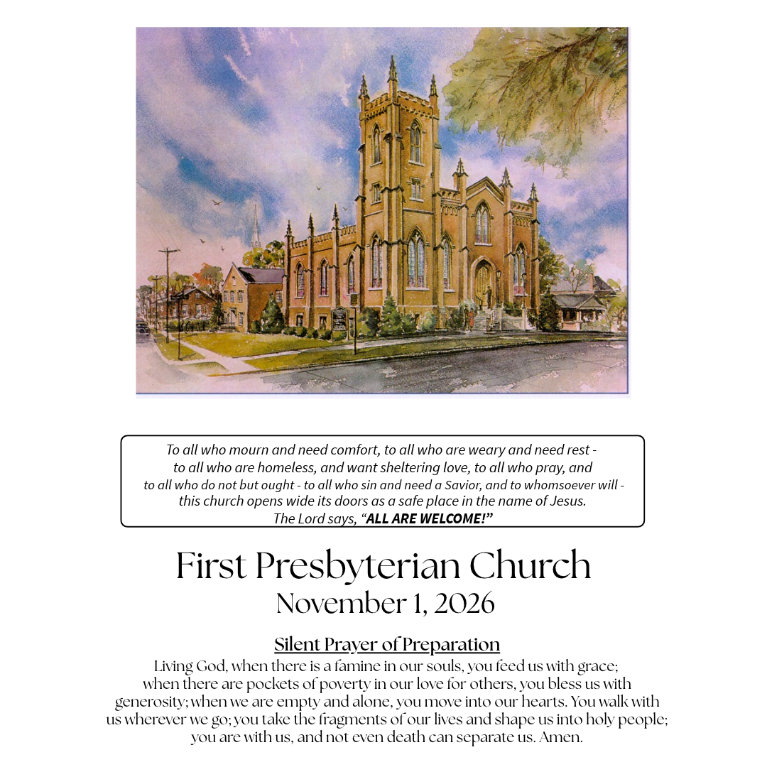 Sunday Worship 11/1/26 