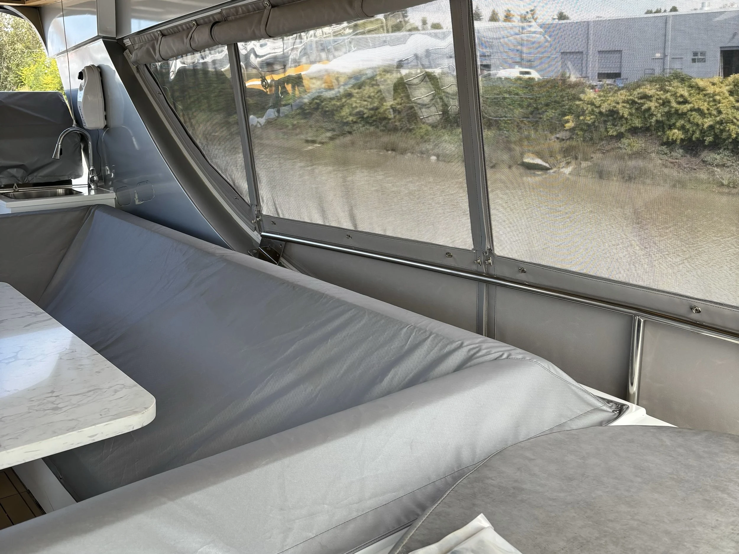 primorets yacht custom enclosure inside port side