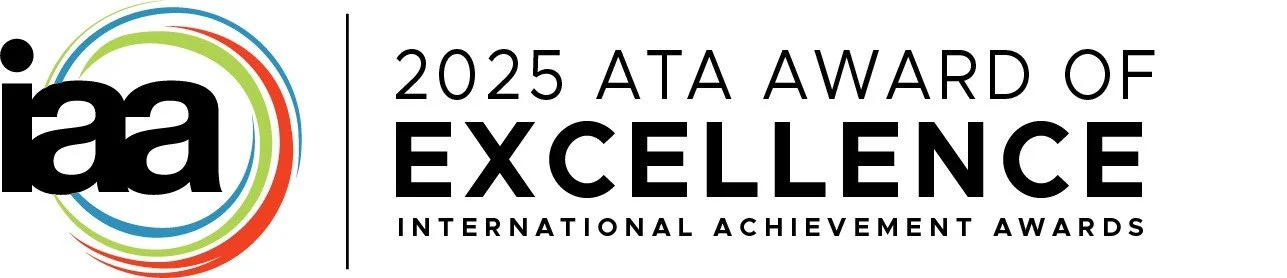 2025 ATA Award of Excellence badge for International Achievement Awards