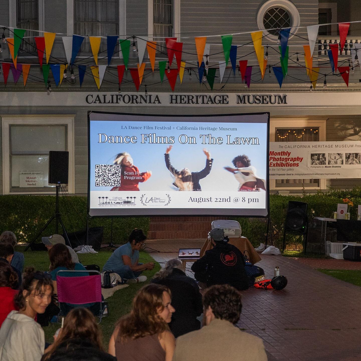 Thank you to those who joined us Tuesday night for Dance Films On The Lawn! 📽️🕺🍿🌙

Special thanks to the filmmakers for their participation in this special screening and to @calheritagemuseum for making this event possible! We love our community 