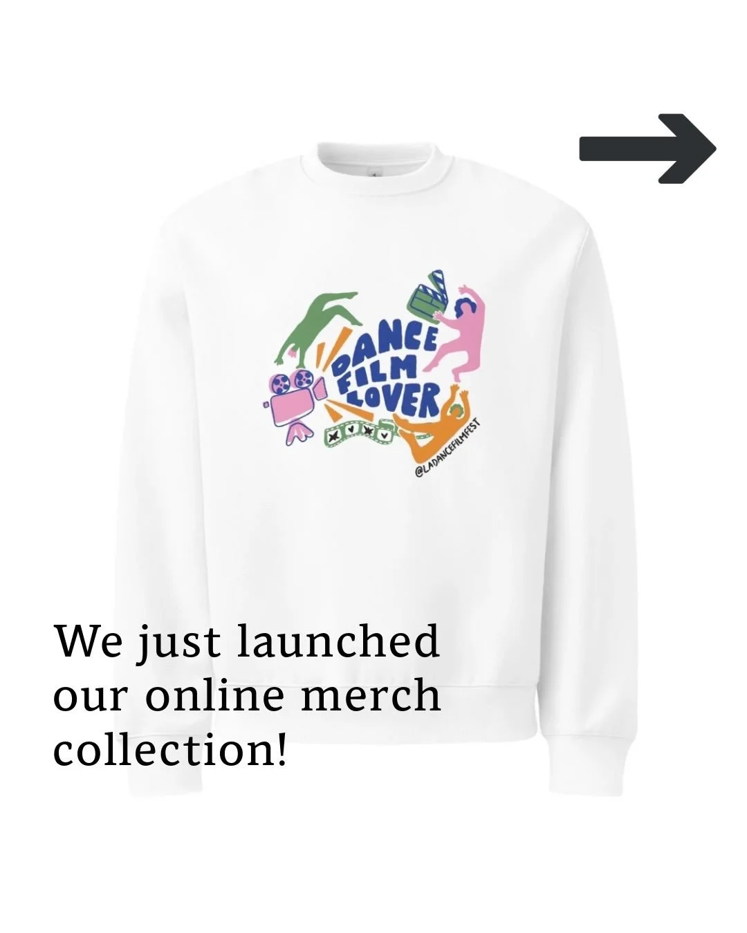 Are you a dance film lover? 📽️💃
Merch shop is now open! 💝

Proceeds will help support our upcoming programming. Graphic by LA Artist, @caciaart 

Check it out at ladancefilmfest.org/shop or link in bio. 
.
.
.

#nonprofit #dancefilmfestival #dance