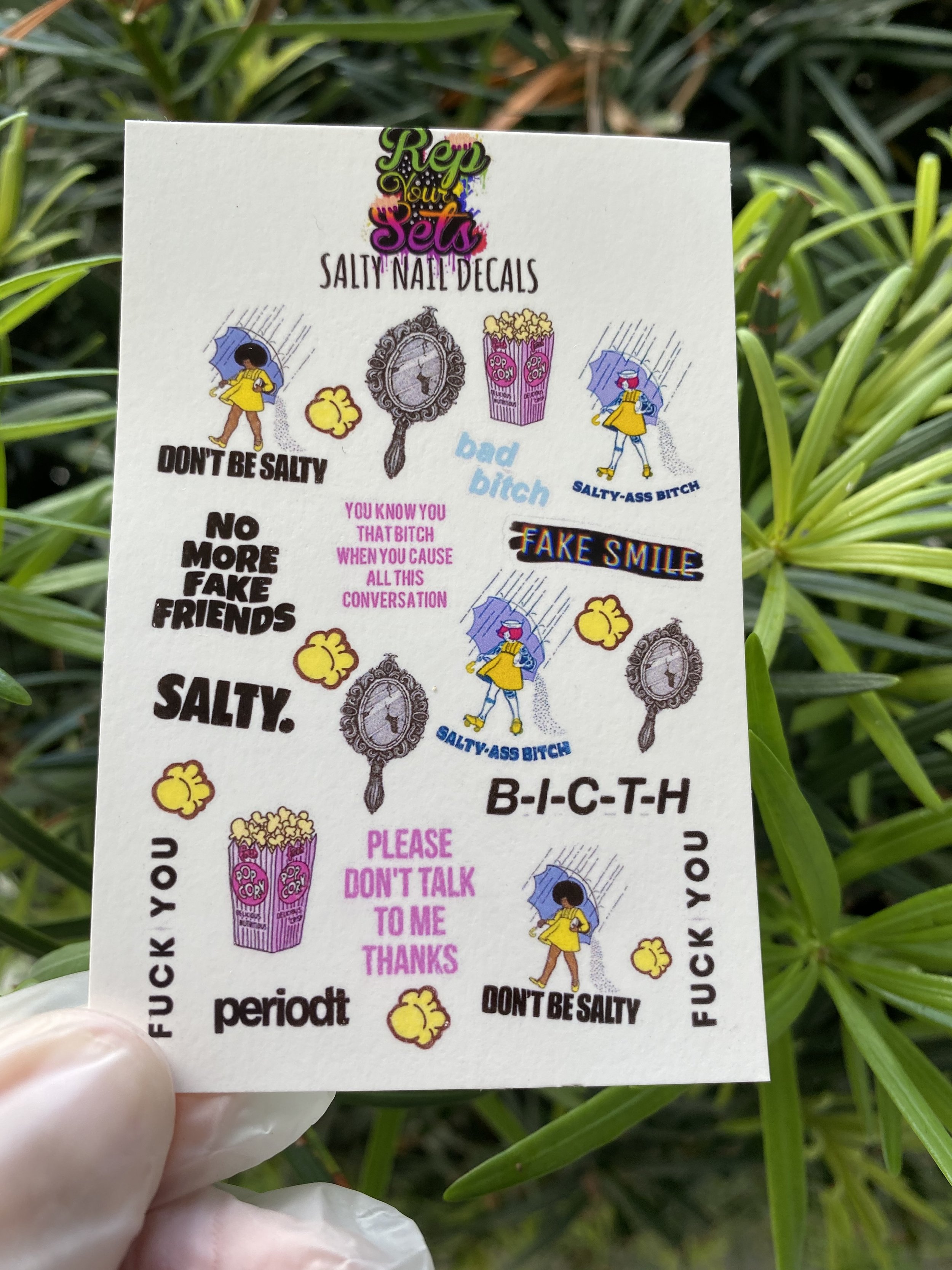 Salty Nail decals