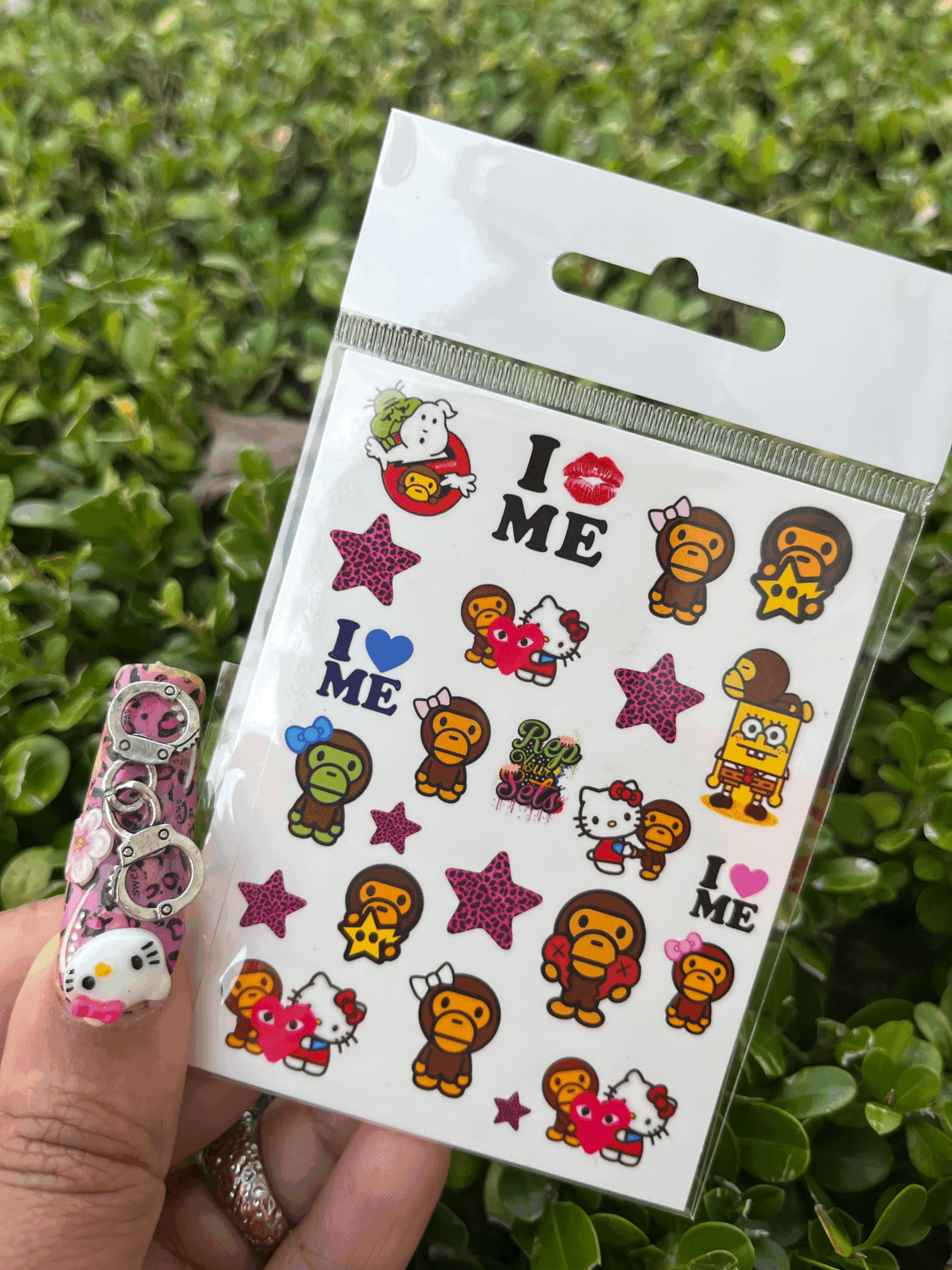 Bape Nail Decals
