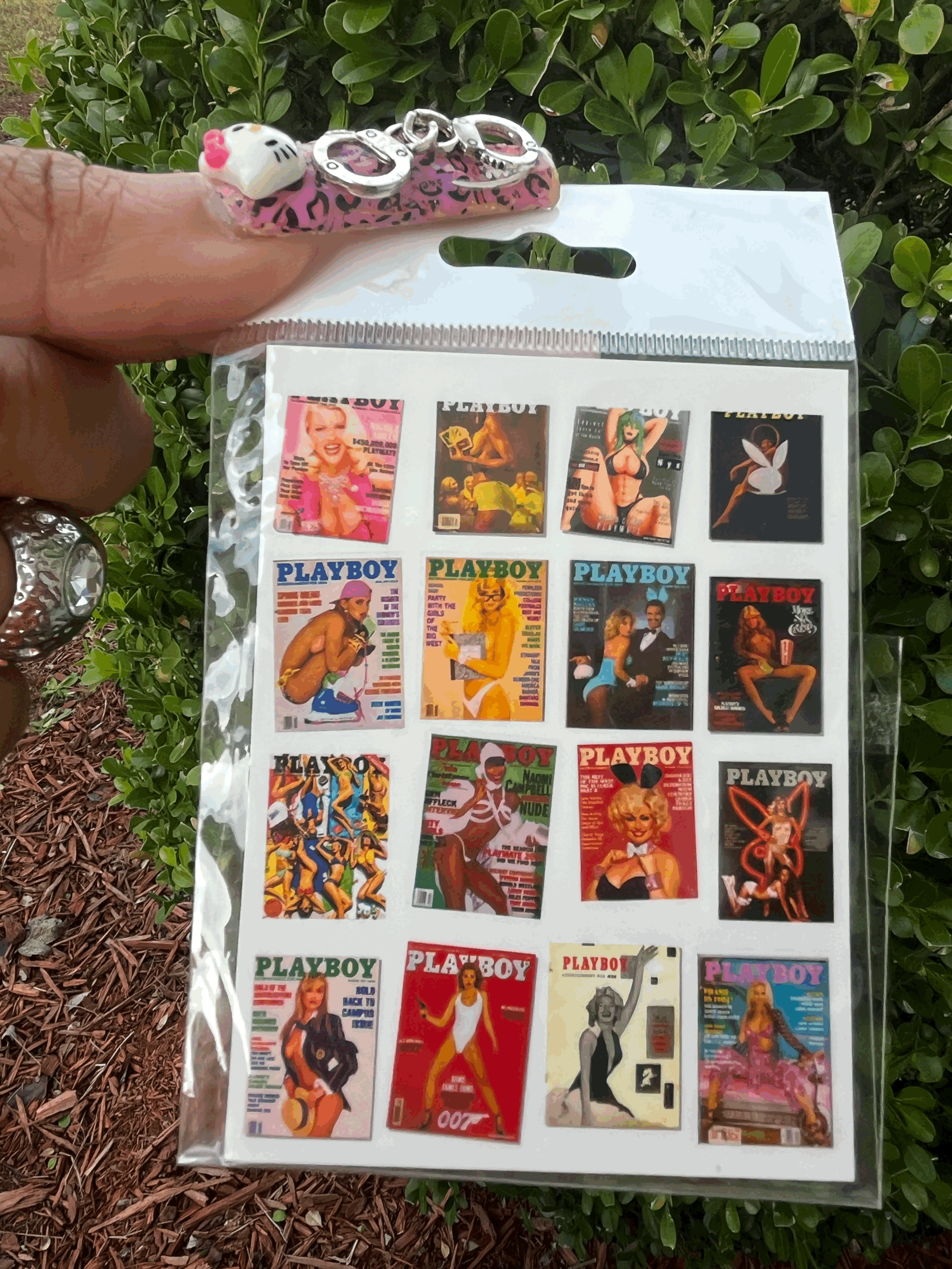 Play Boy Magazine Nail Decals