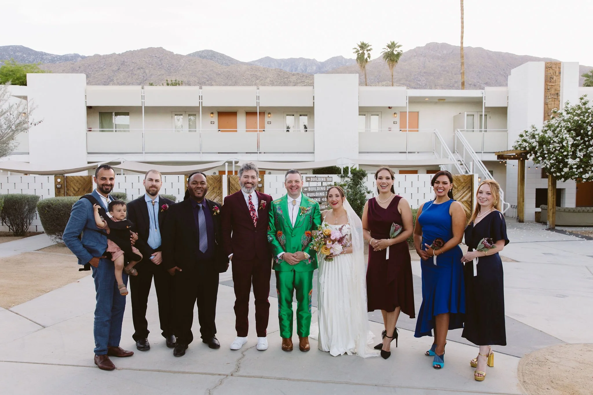 Psychedelic Western Wedding Ace Hotel Palm Springs