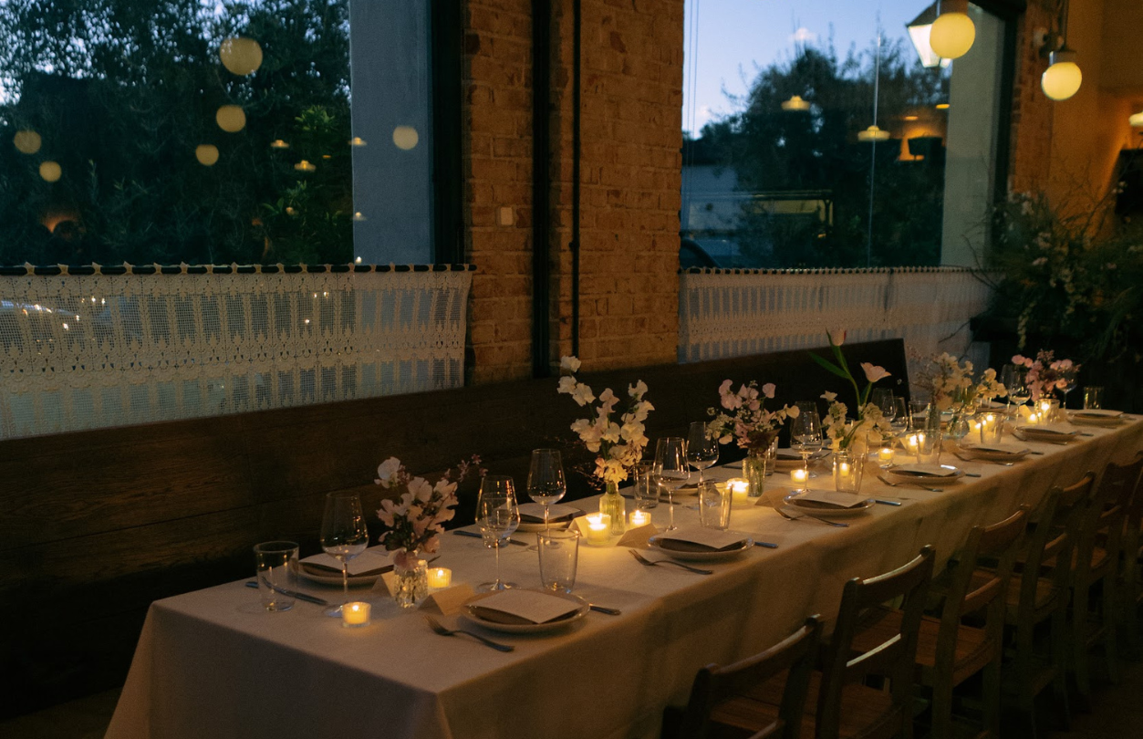 Tablescape designed by California wedding planner.