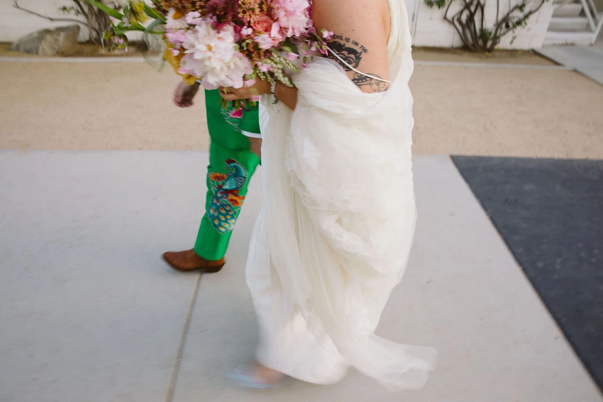 Psychedelic Western Wedding Ace Hotel Palm Springs