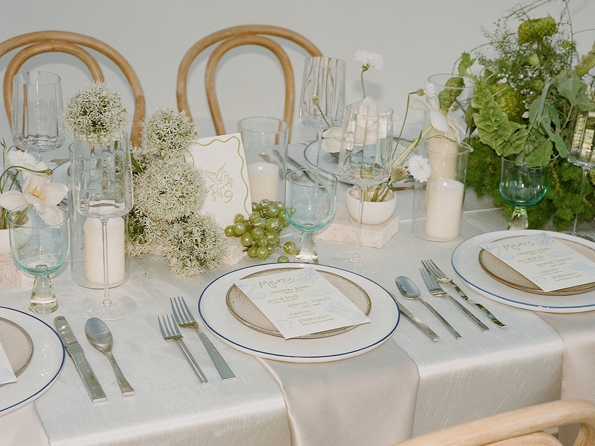 Tablescape designed by Joshua Tree wedding planner.