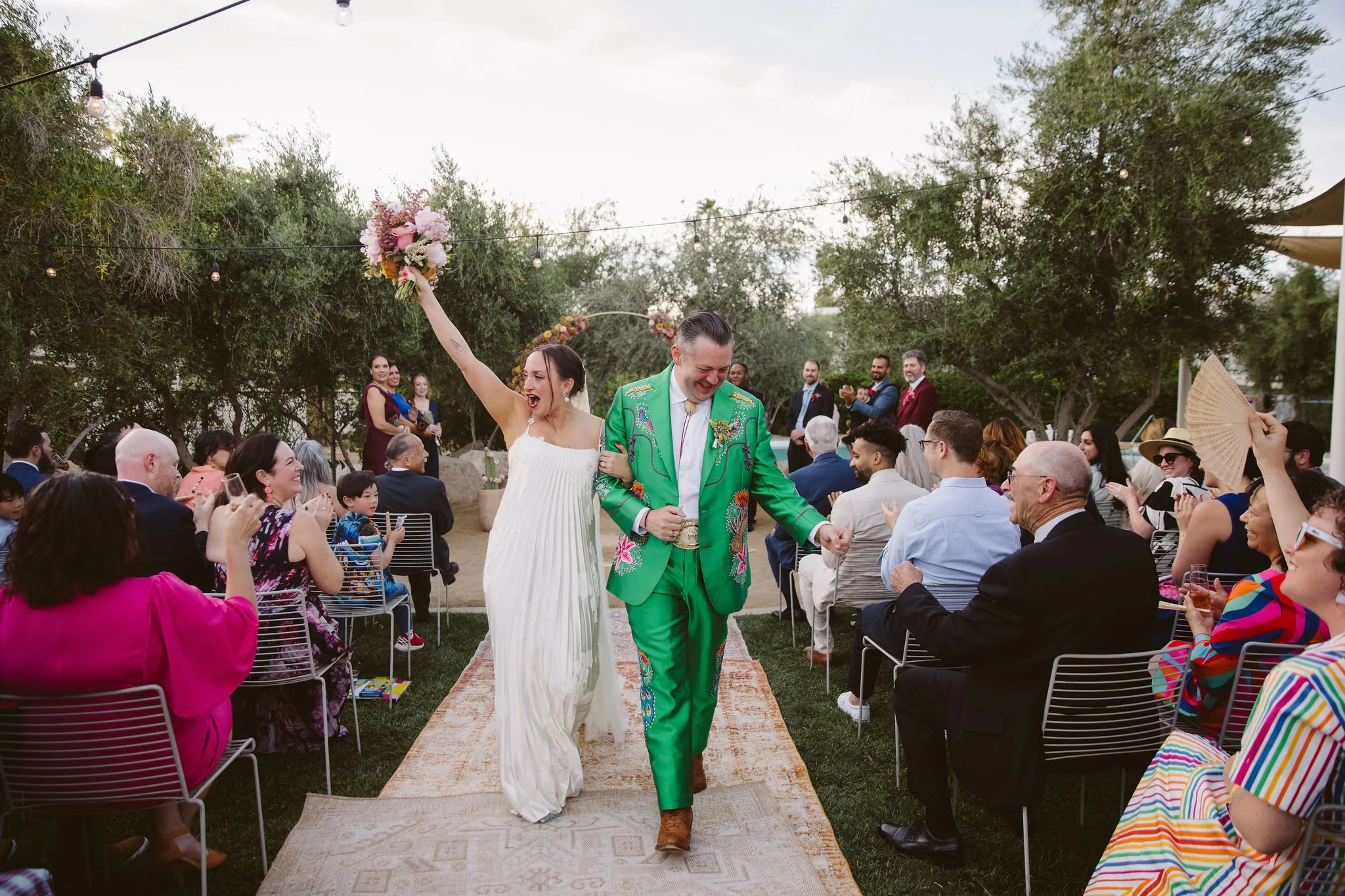 Psychedelic Western Wedding Ace Hotel Palm Springs