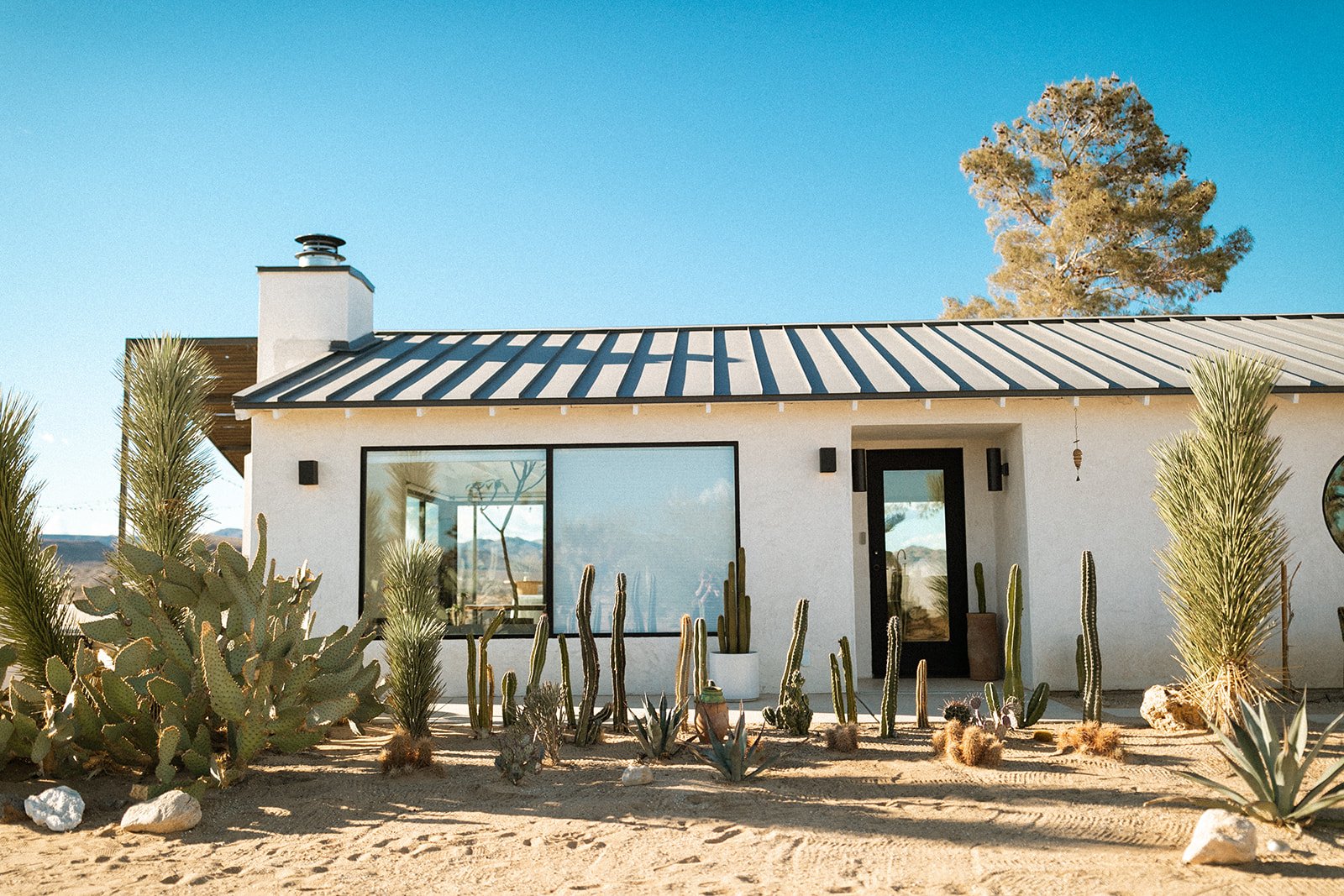Modern desert wedding venue in Joshua Tree.