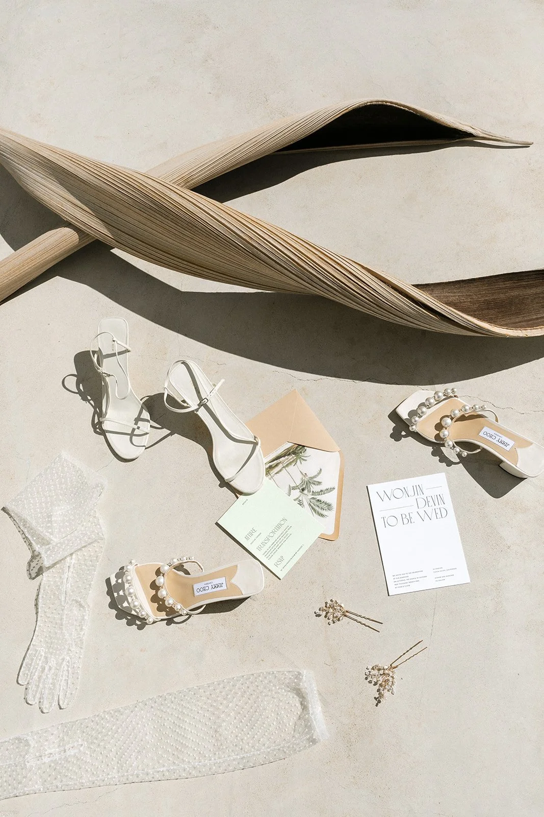 Custom wedding stationery for a Joshua Tree desert wedding.