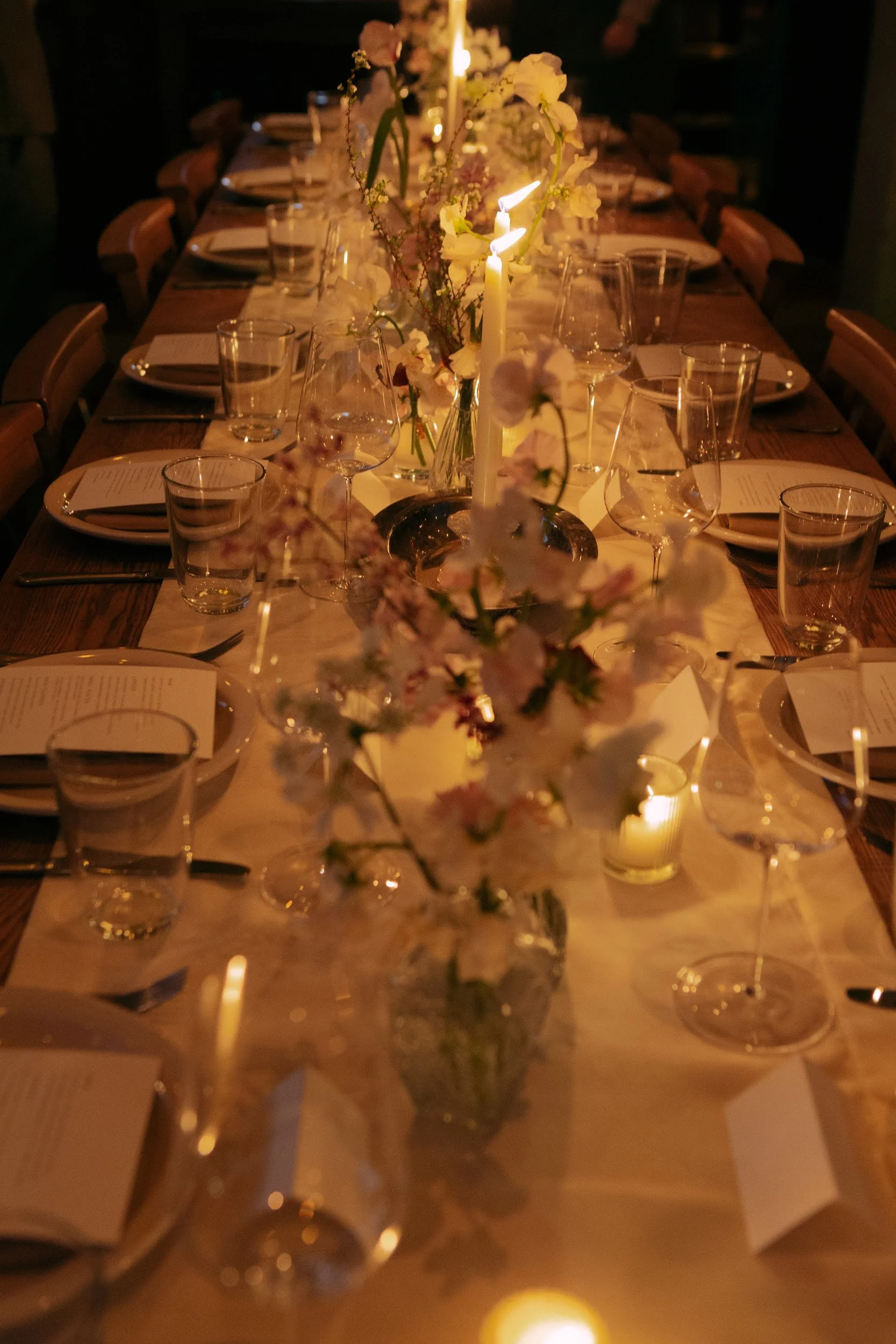 Close up of tablescape details, curated by Los Angeles wedding planner.