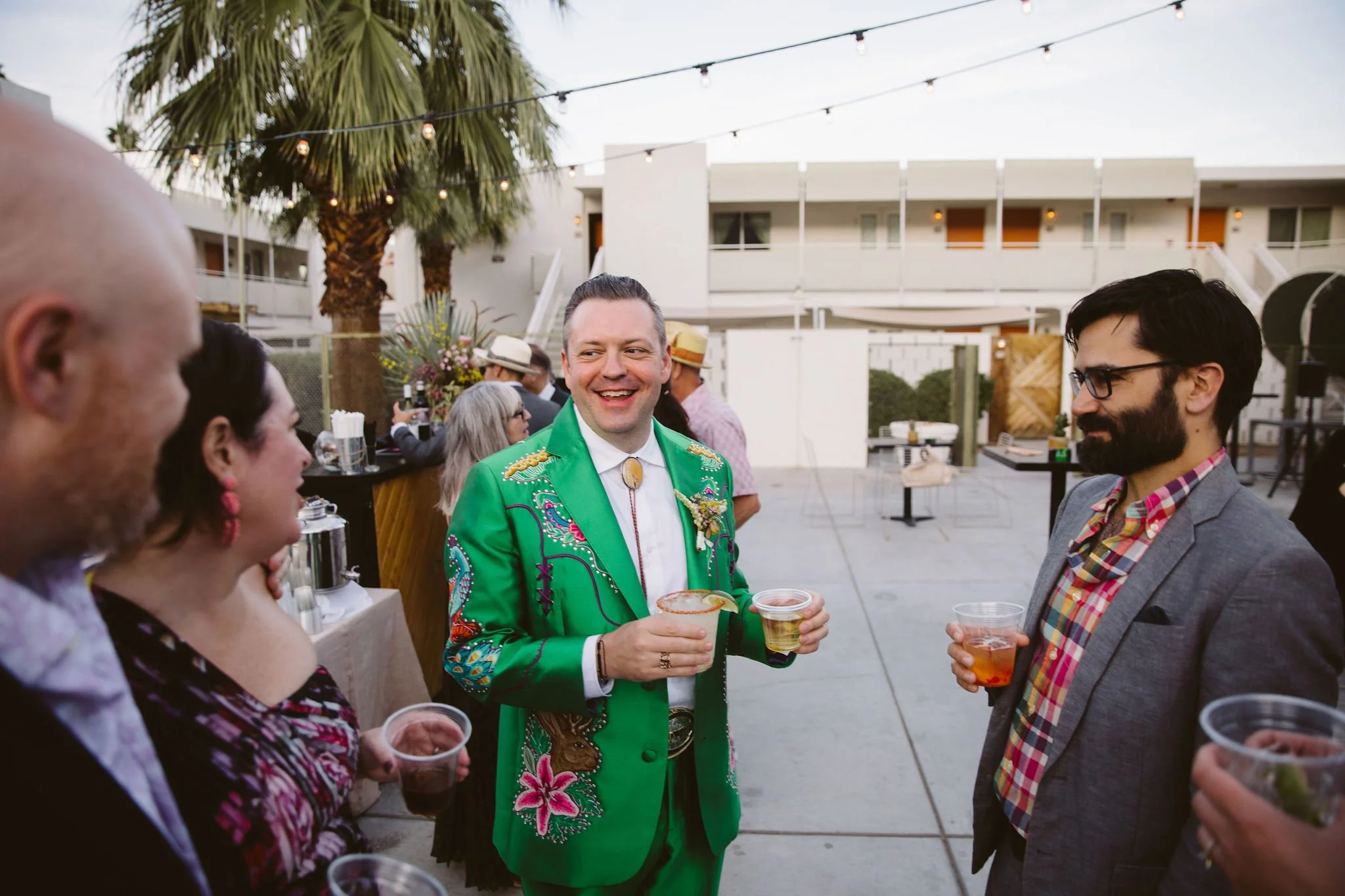 Psychedelic Western Wedding Ace Hotel Palm Springs