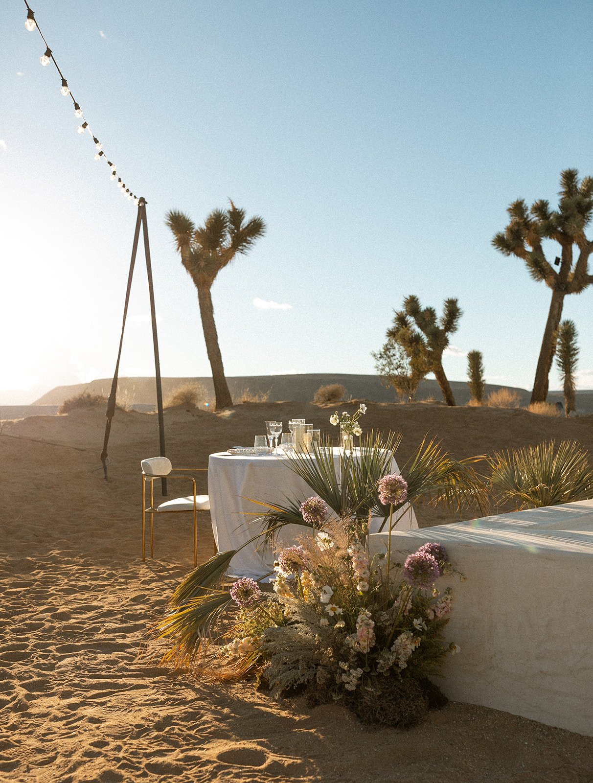 Joshua Tree wedding tablescape