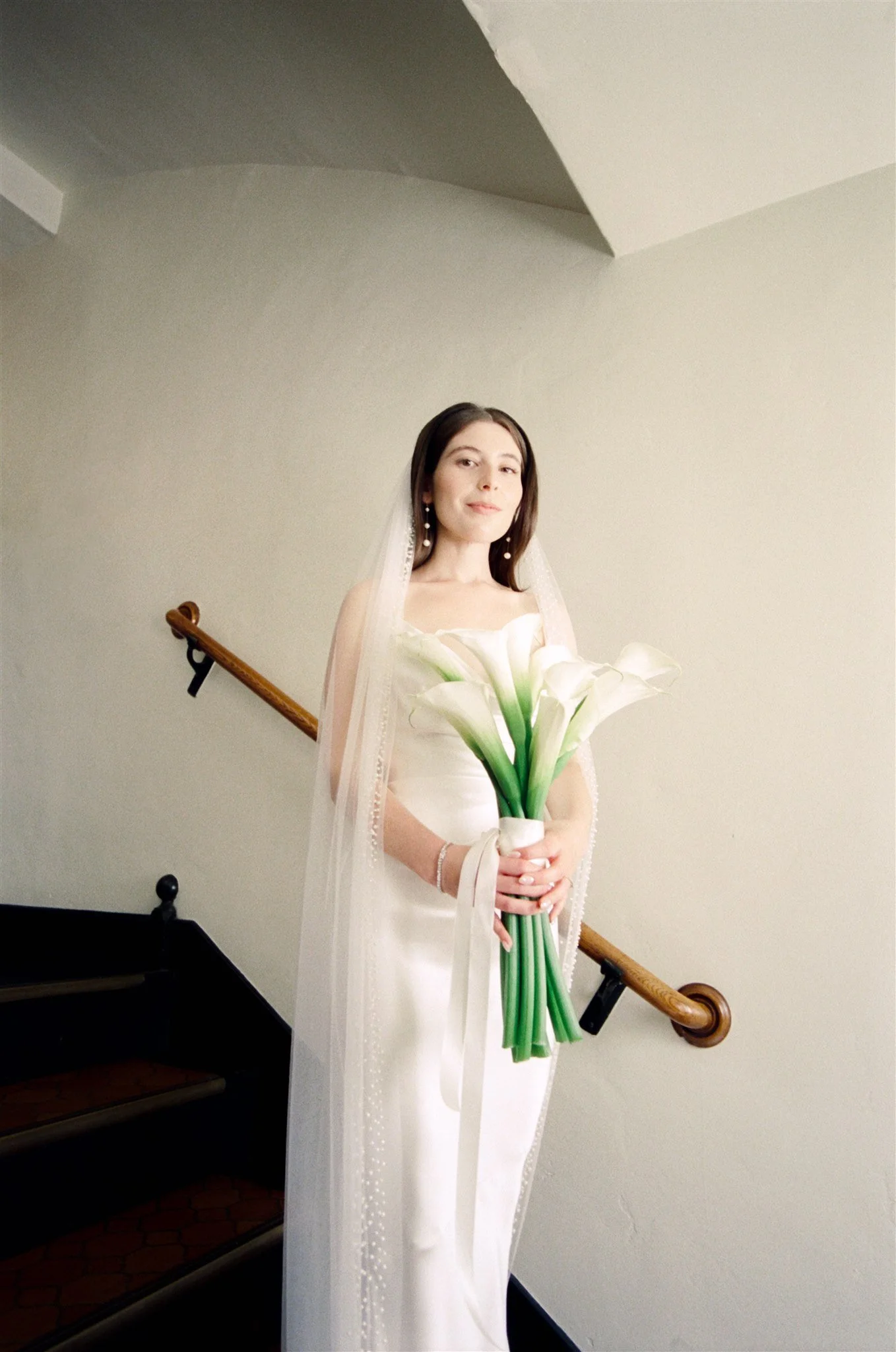 Bride portraits during a Los Angeles restaurant wedding.
