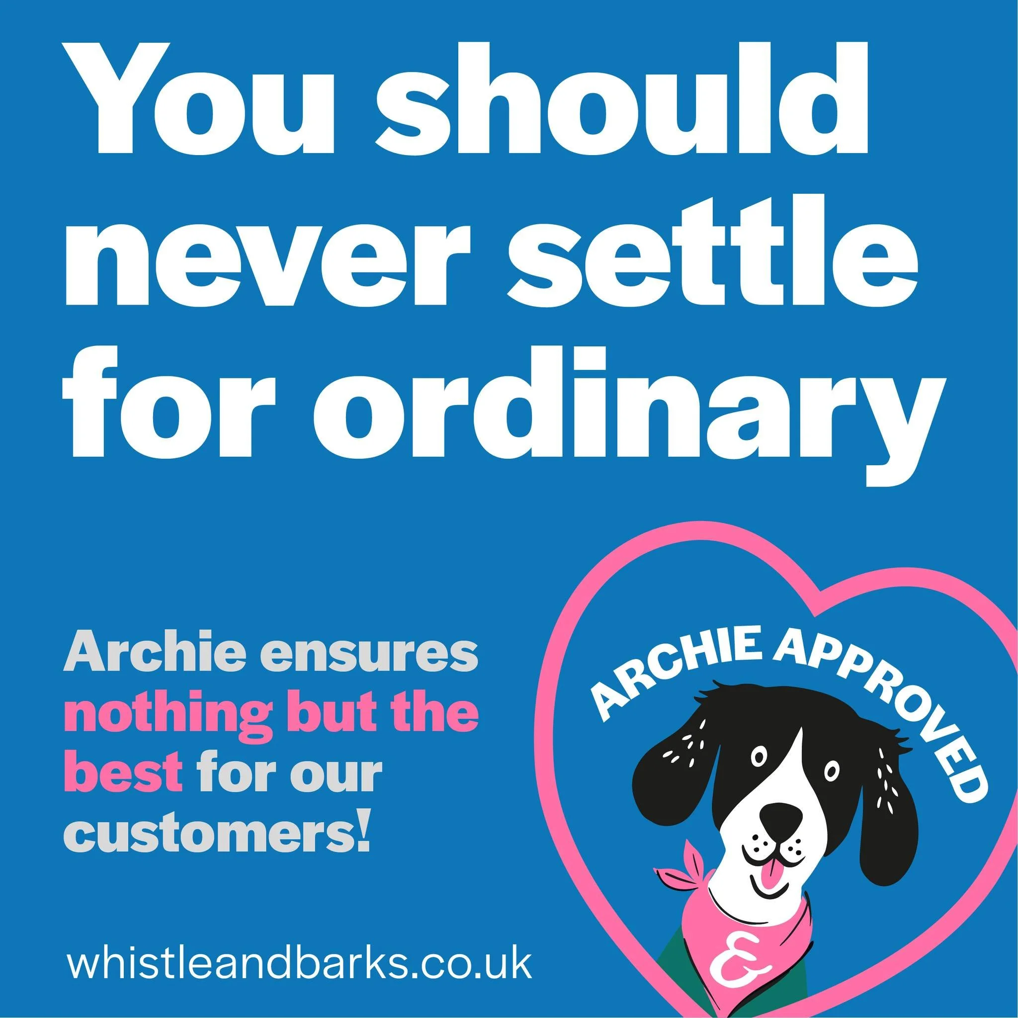 Why settle for ordinary when you can choose extraordinary? Archie doesn't! 🐾

Our collection is curated through the eyes of our beloved Archie, bringing a touch of mischief and loads of comfort to every product. Explore the world of luxury dog acces