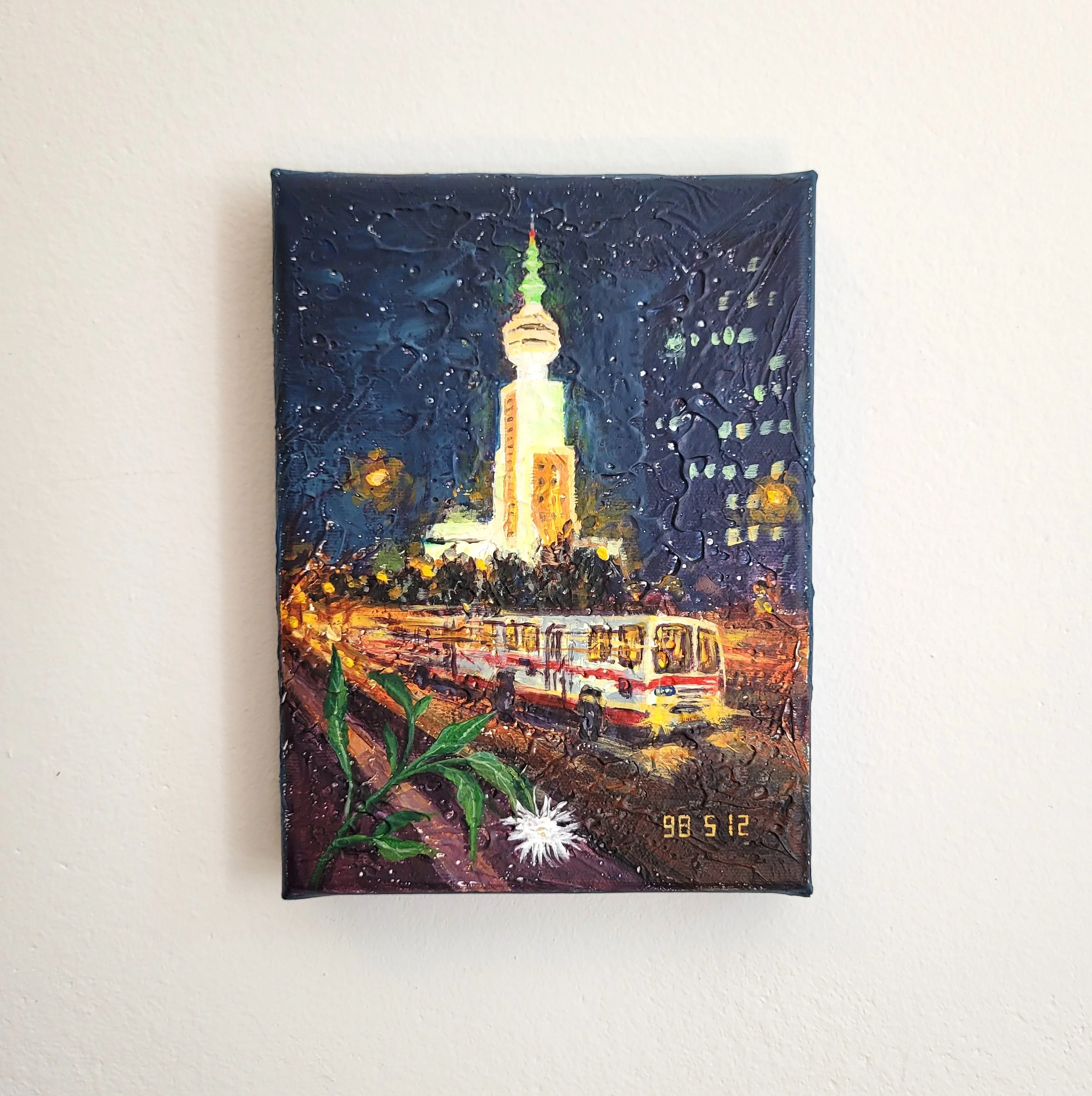 98/05/12, 2025, acrylic on canvas, 24 x 18 cm