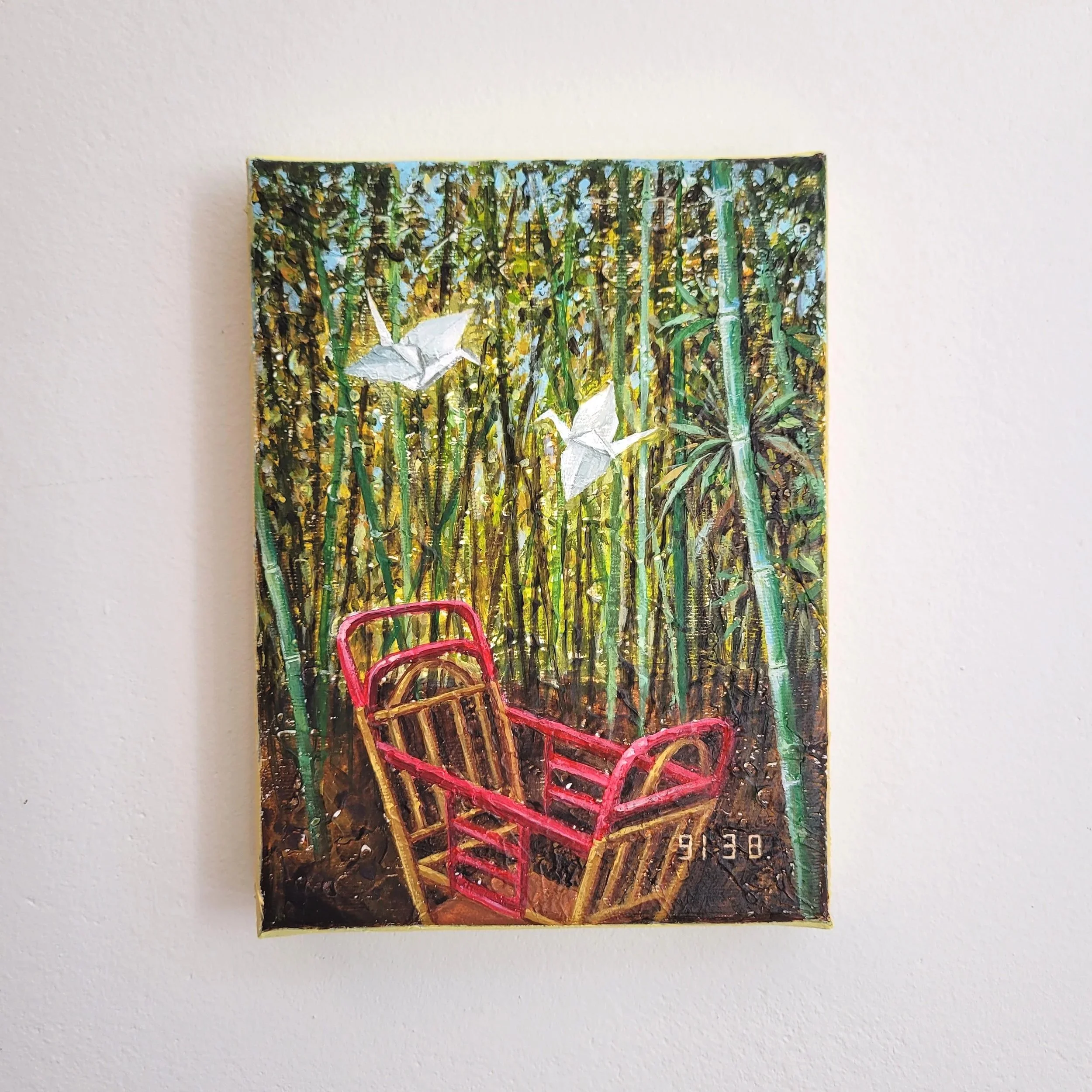 91/03/08, 2025, acrylic on canvas, 24 x 18 cm