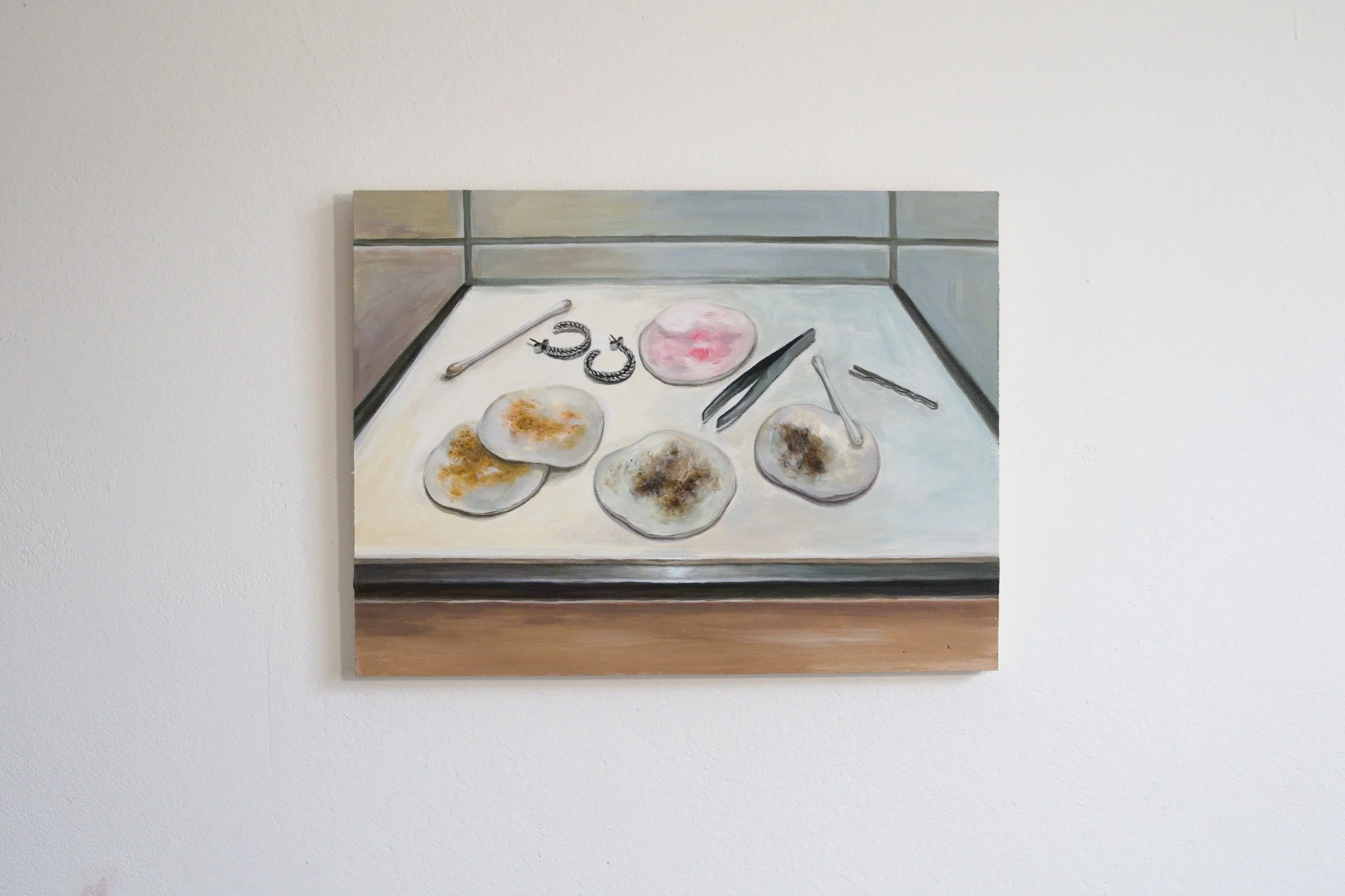 What remains?, 2026, acrylic on canvas, 30 x 40 cm