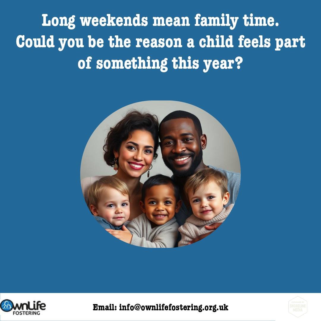 Long weekends are all about family, connection, and creating memories 💙

But for many children, that sense of belonging isn&rsquo;t always guaranteed.

This bank holiday, could you be the reason a child feels part of something?
A safe home. A warm m