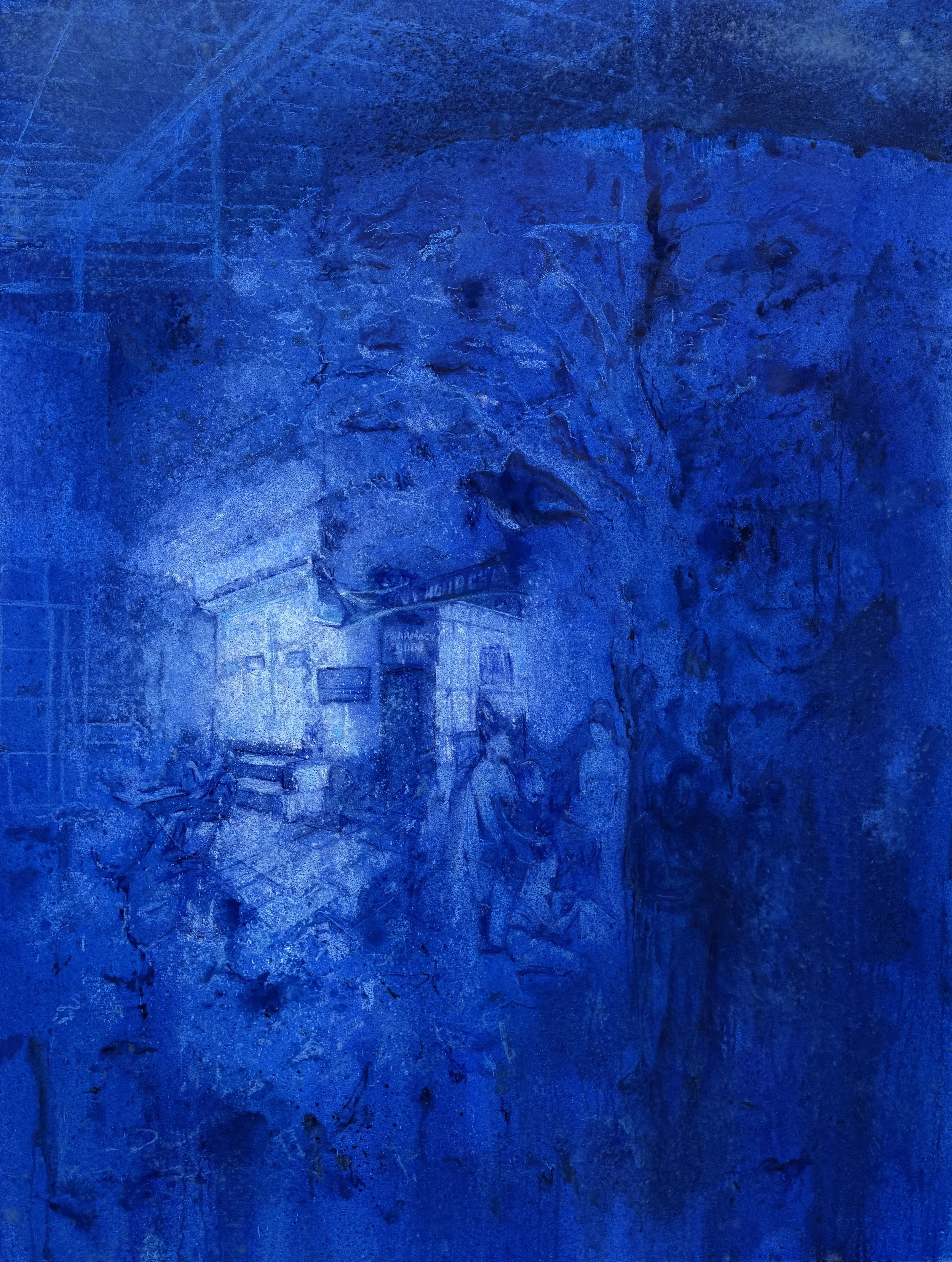 Pharmacy Good, 2026, Oil, Acrylic and Spray Paint on Canvas, 156 x 118 cm 