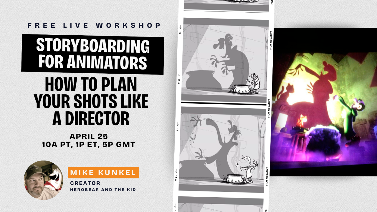 Free Live Workshop: Storyboarding for Animators (online)