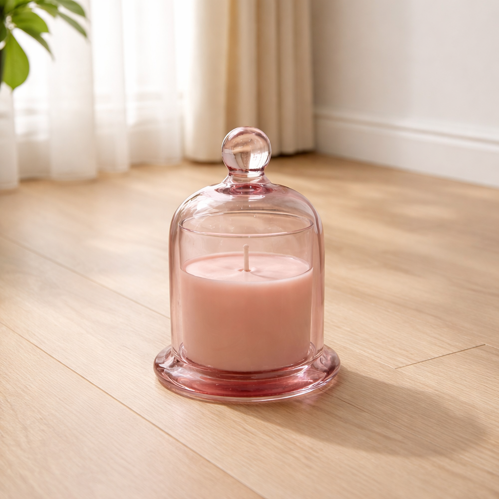 Lasikuvun alla - soijavahakynttilä