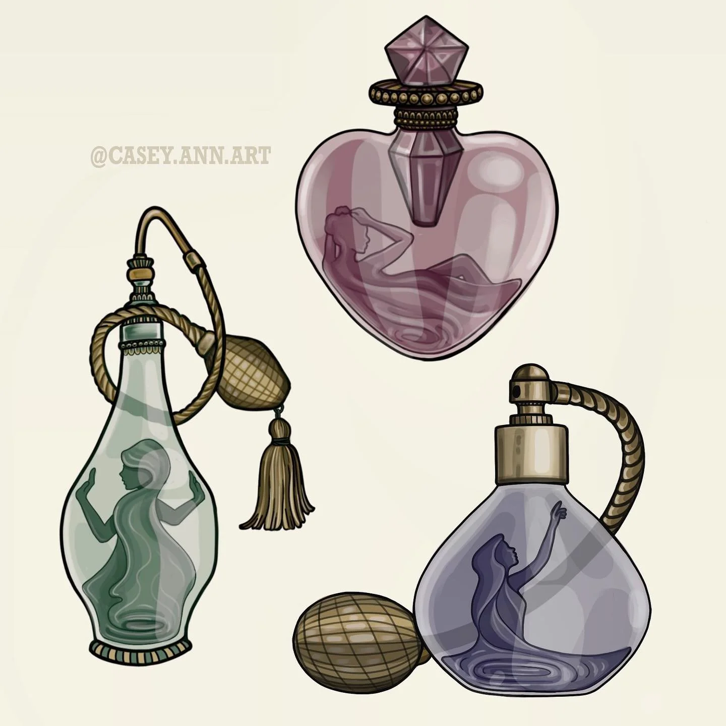Some cute little perfume bottle designs, which one is your favourite?
