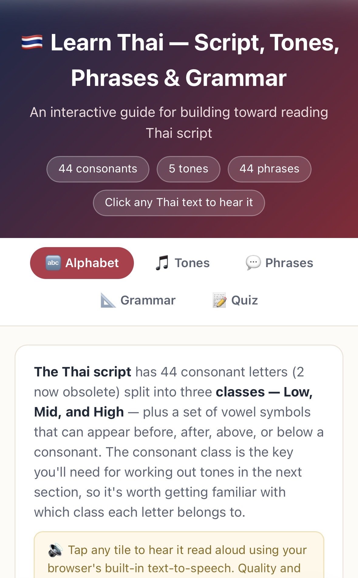 Learn Thai - Beginner Course