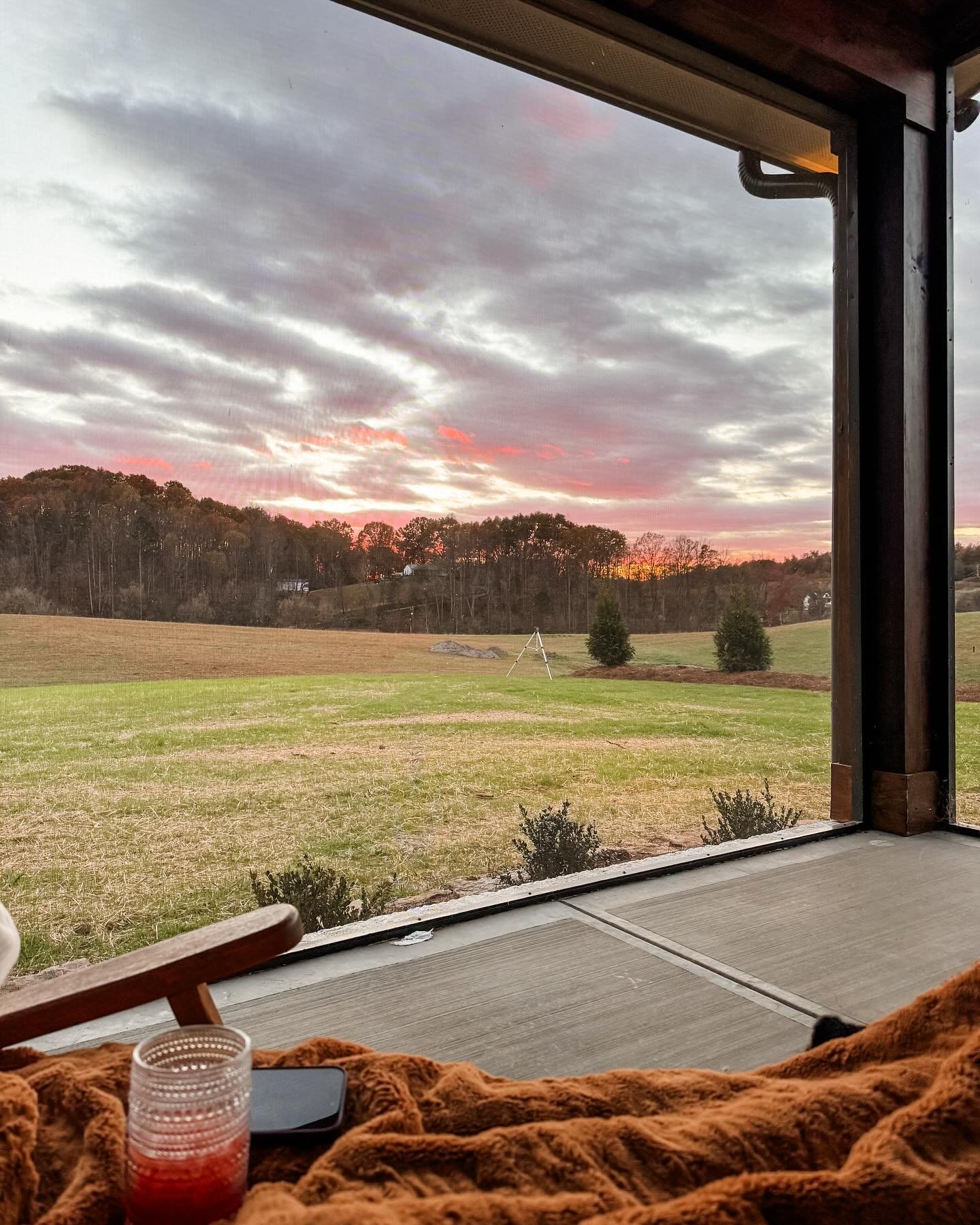 My last sunset on the farm. I took this picture two days ago when I insisted Ben join me on the frigid porch for one last beautiful sky. I&rsquo;m glad we did because the last few days we&rsquo;ve been so busy with packing and kid stuff we have misse