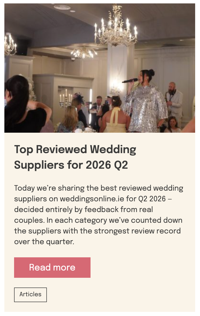 weddingsonline.ie; Paolo Furlan Photography best reviewed wedding suppliers on weddingsonline.ie for Q2 2026; Wedding photographer Ireland
