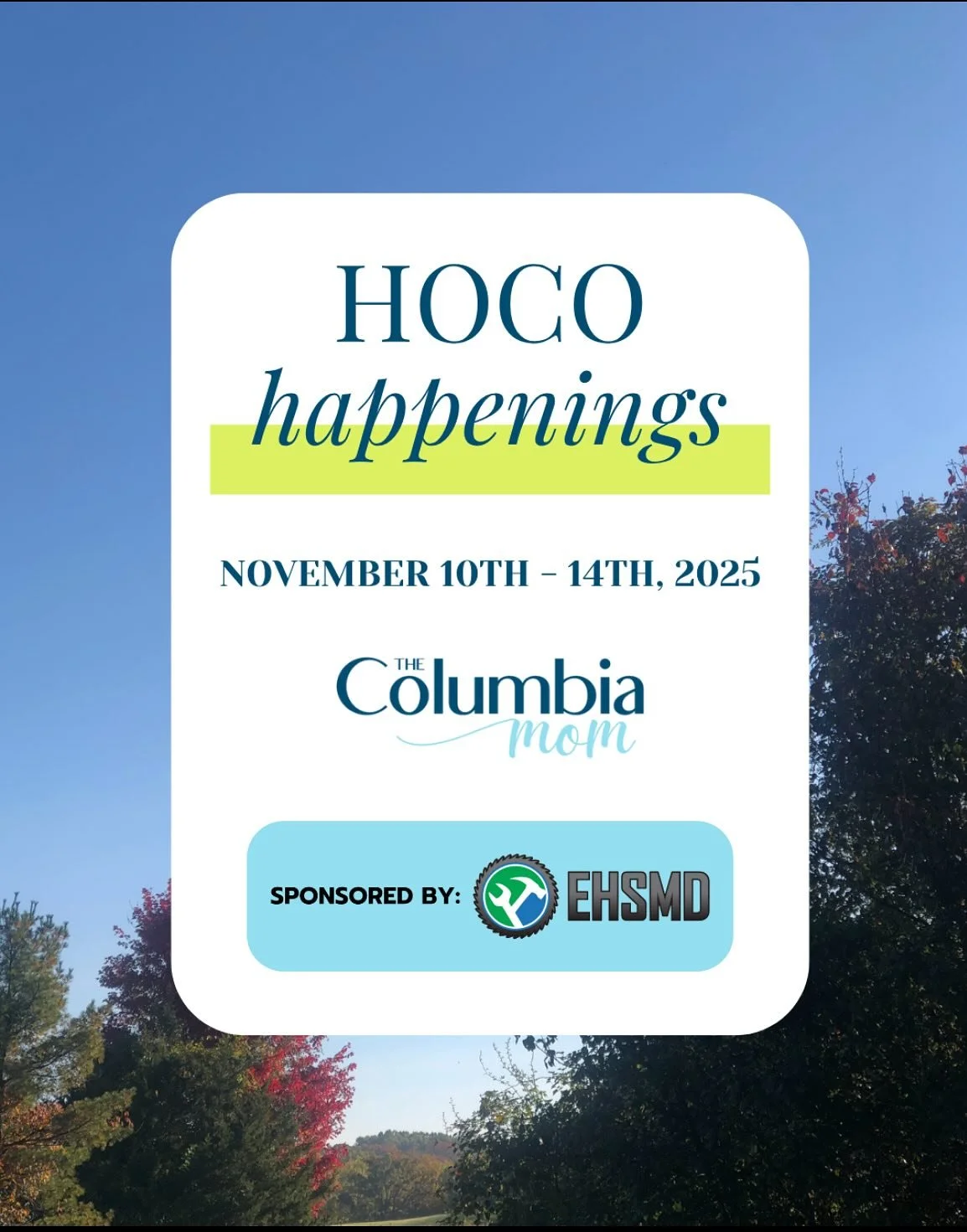 You can feel it, can&rsquo;t you? That little sparkle in the air, twinkle lights starting to appear, mugs of something warm in hand, and a calendar packed with HoCo happenings that make this season so special. ✨

From story time snuggles and nature w