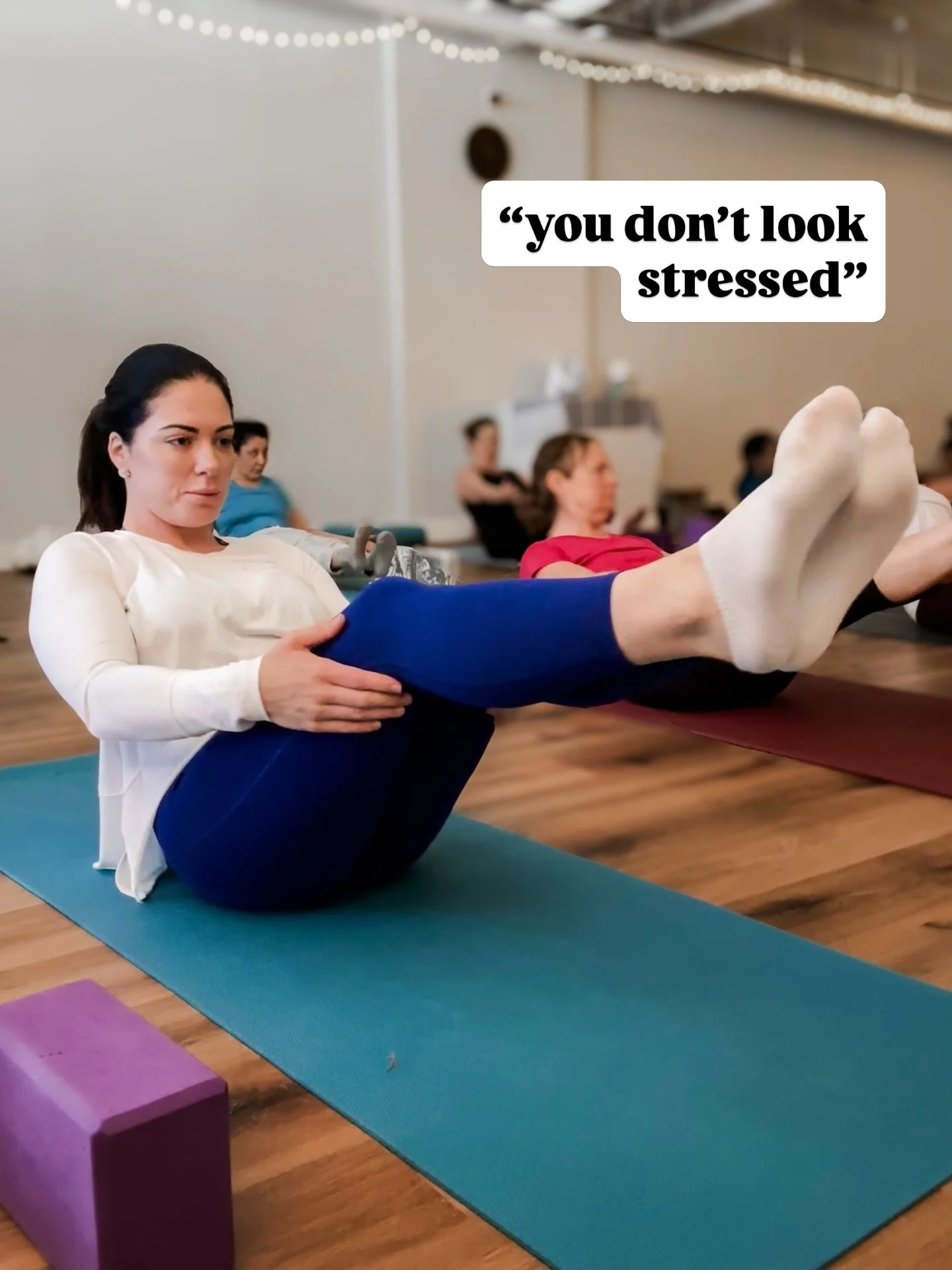 &ldquo;You don&rsquo;t look stressed.&rdquo;

Exactly.

That&rsquo;s the problem.

Some of us don&rsquo;t unravel loudly.
We unravel efficiently.

We keep showing up.
Keep performing.
Keep answering.
Keep holding.

@yogahavenmd feels different becaus