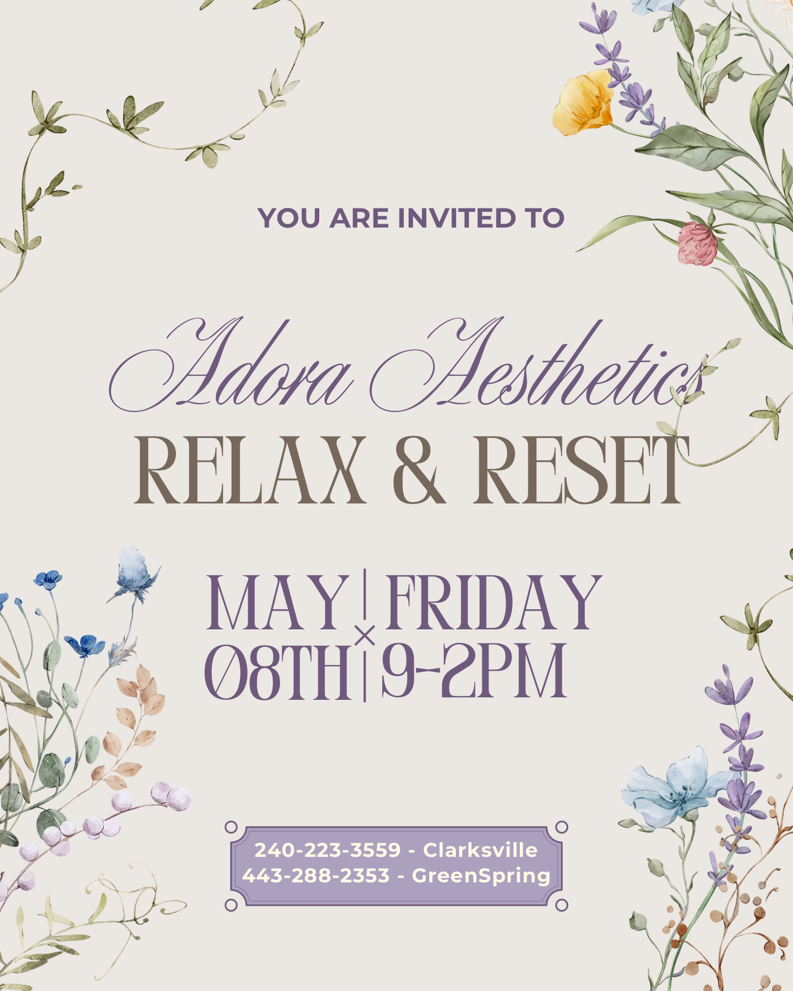 Relax & Reset - Adora Aesthetics 