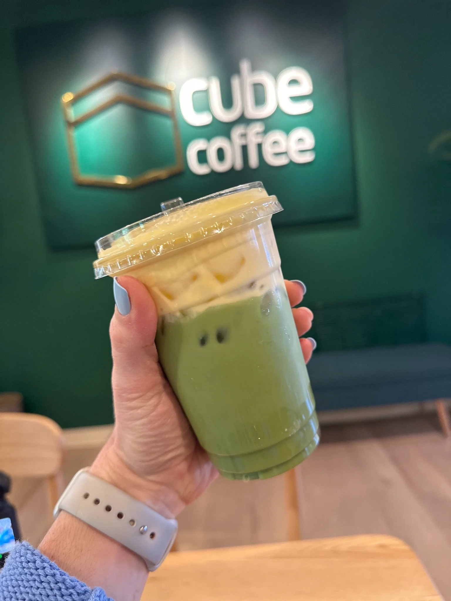 Hoco&rsquo;s newest coffee shop is @cubecoffeemd !

And omg it is SOOO stinking cute! I had to see it for myself, and I WILLLL be back!

It&rsquo;s massive - absolute vibes - great coffee + matcha menu - and their bakery items were even better 😍😍


