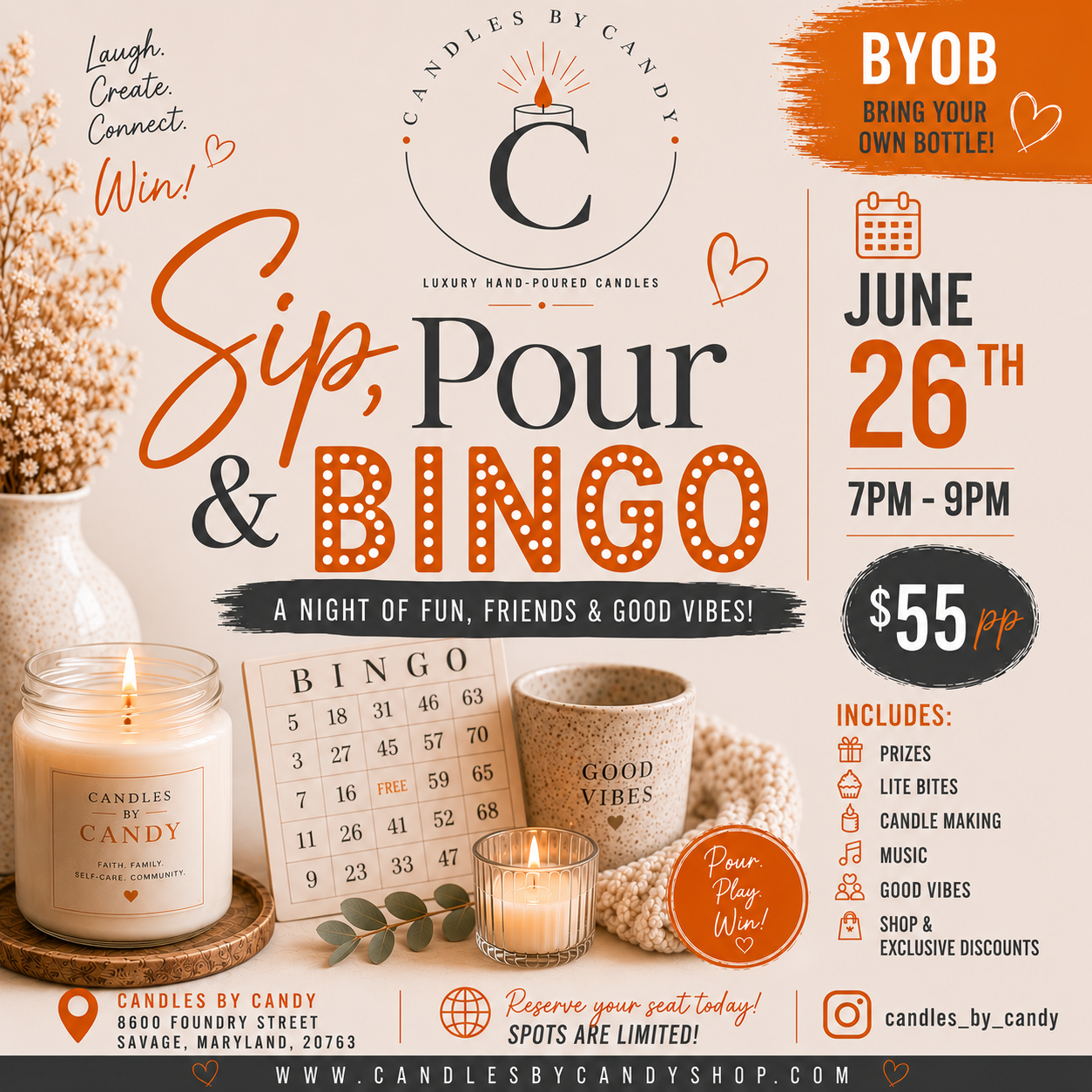 Sip, Pour & Bingo
