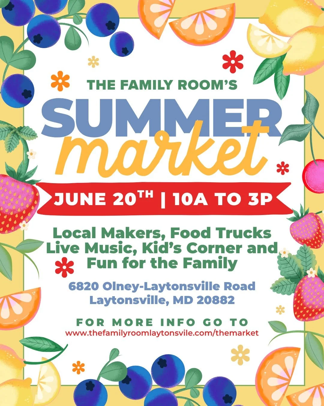 Summer Market at The Family Room