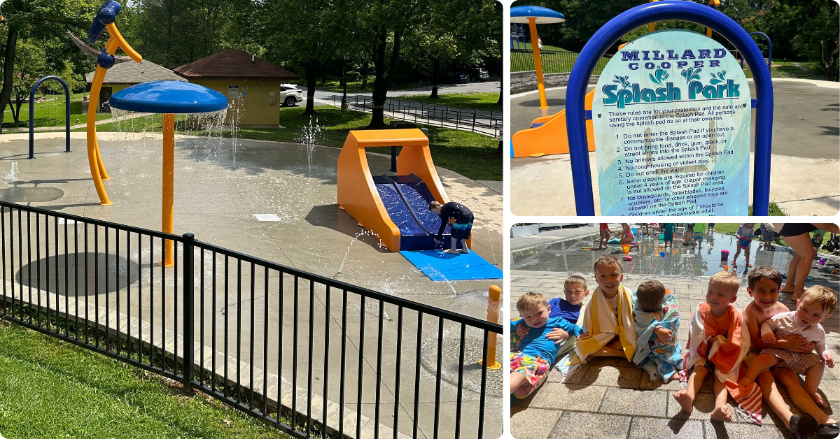 Free splash pad in Maryland offering outdoor water play and summer fun for families