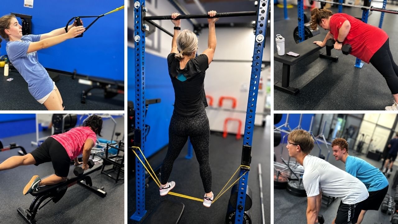 training together with coaches in a supportive performance training program focused on athletic development and long-term success.