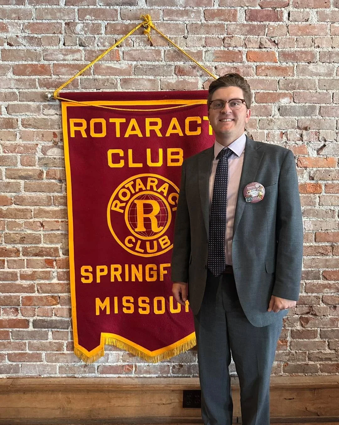 Special shoutout to our 25-26 Rotaract President, Chris Obert! We&rsquo;re grateful for your service to our club this year!