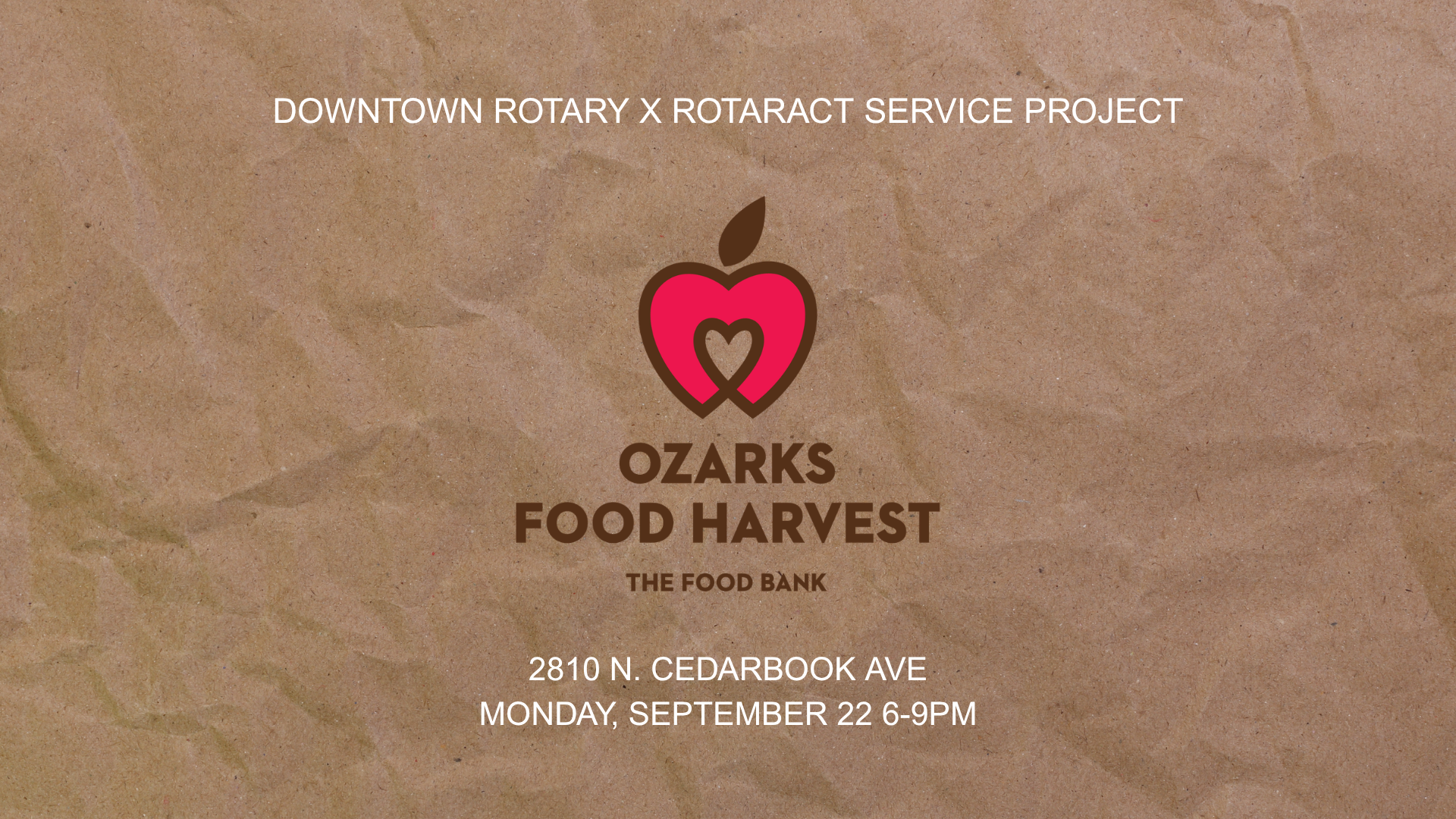 Ozarks Food Harvest | Service Project with Downtown Rotary Club