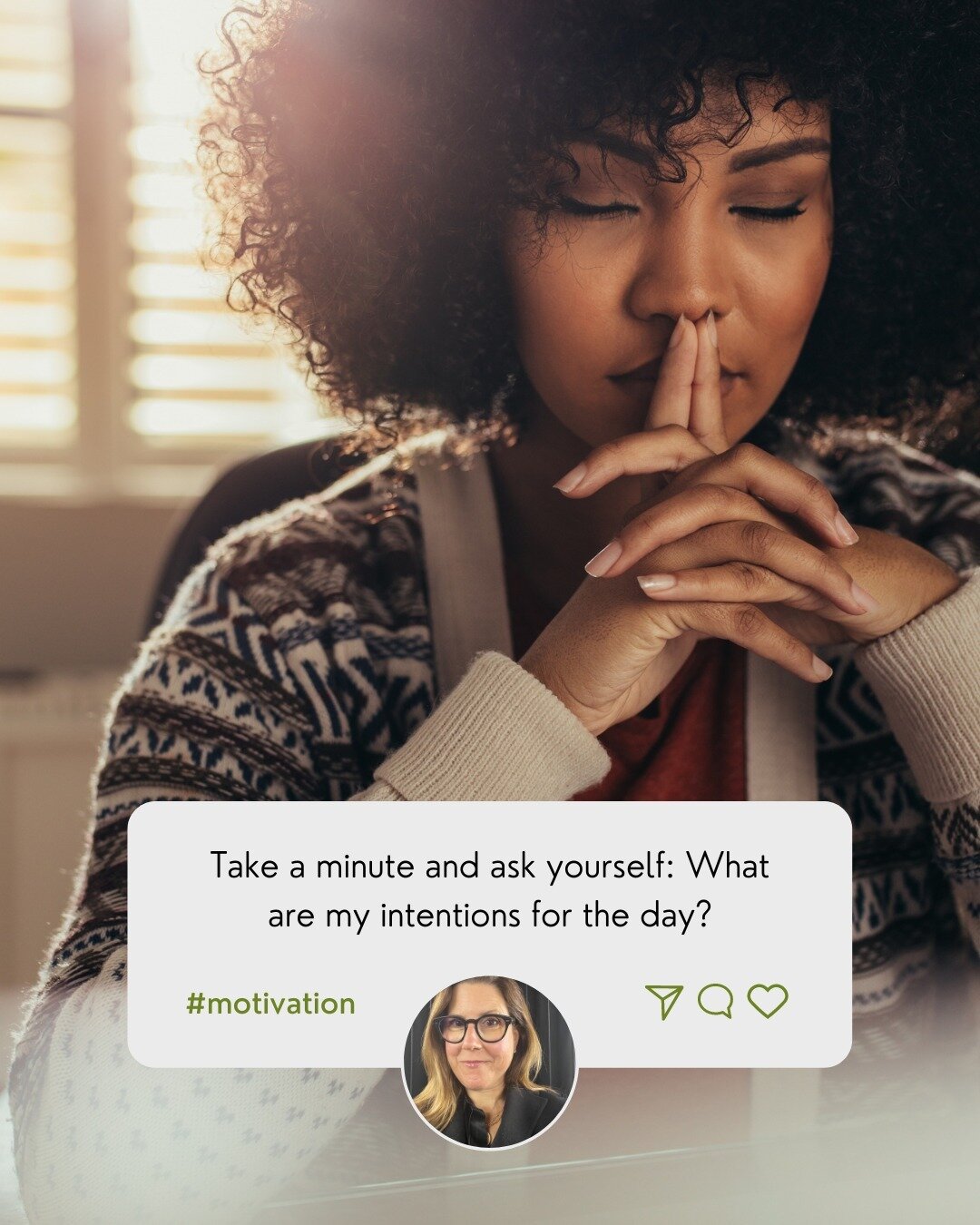 Looking to boost your motivation and productivity? ⁠
⁠
Start your day by setting intentions! ⁠
⁠
By taking a few moments to clarify your goals and priorities for the day, you can increase your focus and drive. ⁠
⁠
Whether it's through journaling, med