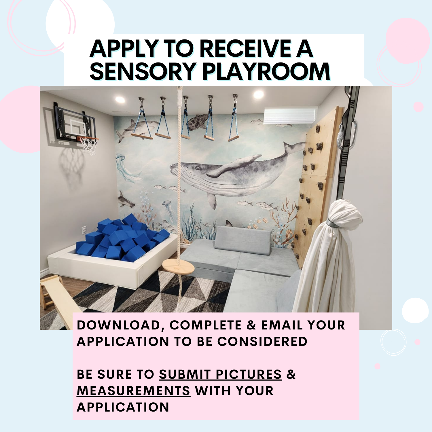 Sensory Playroom Application — For Little Monkeys Charity