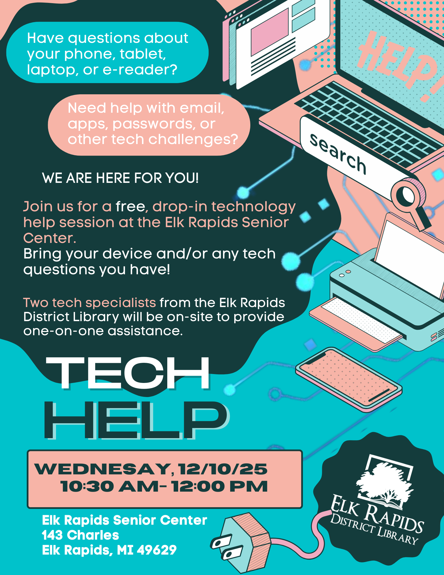 Tech Help @ the Senior Center 