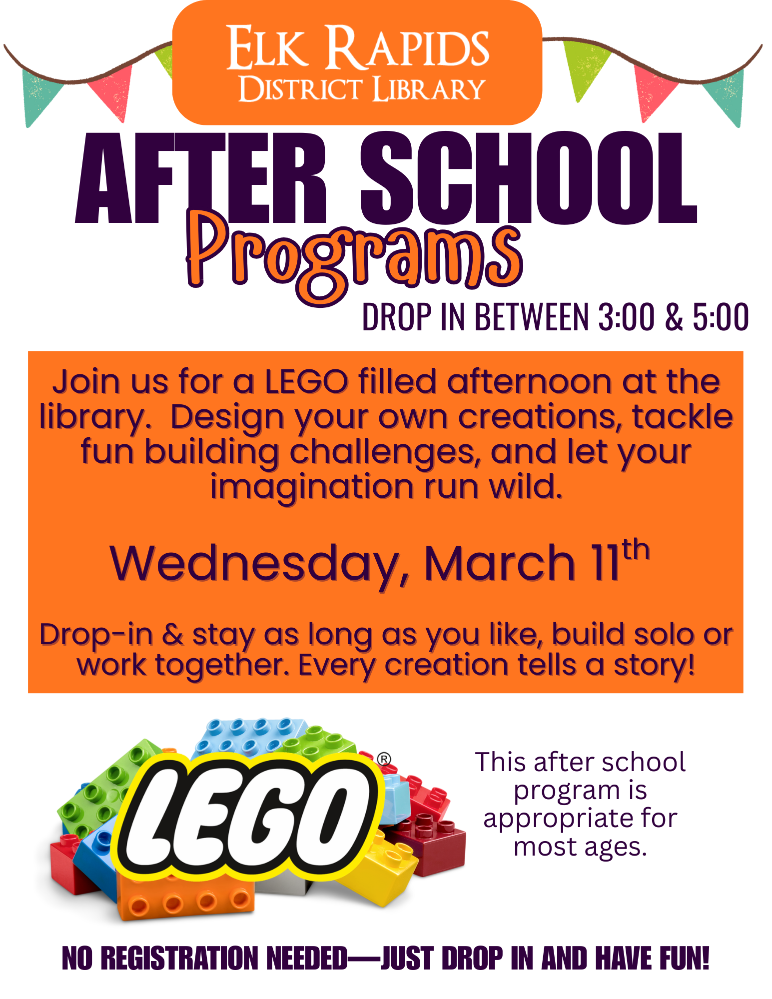 After School Drop-In Program: Lego