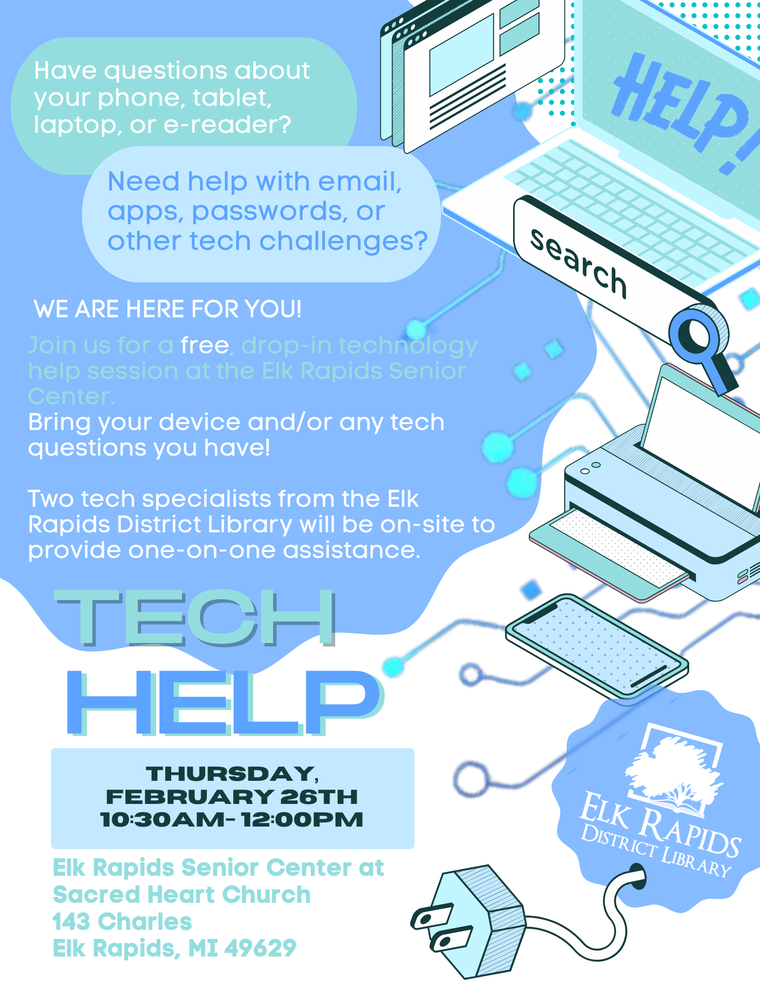 Special Tech Help @ the Elk Rapids Senior Center