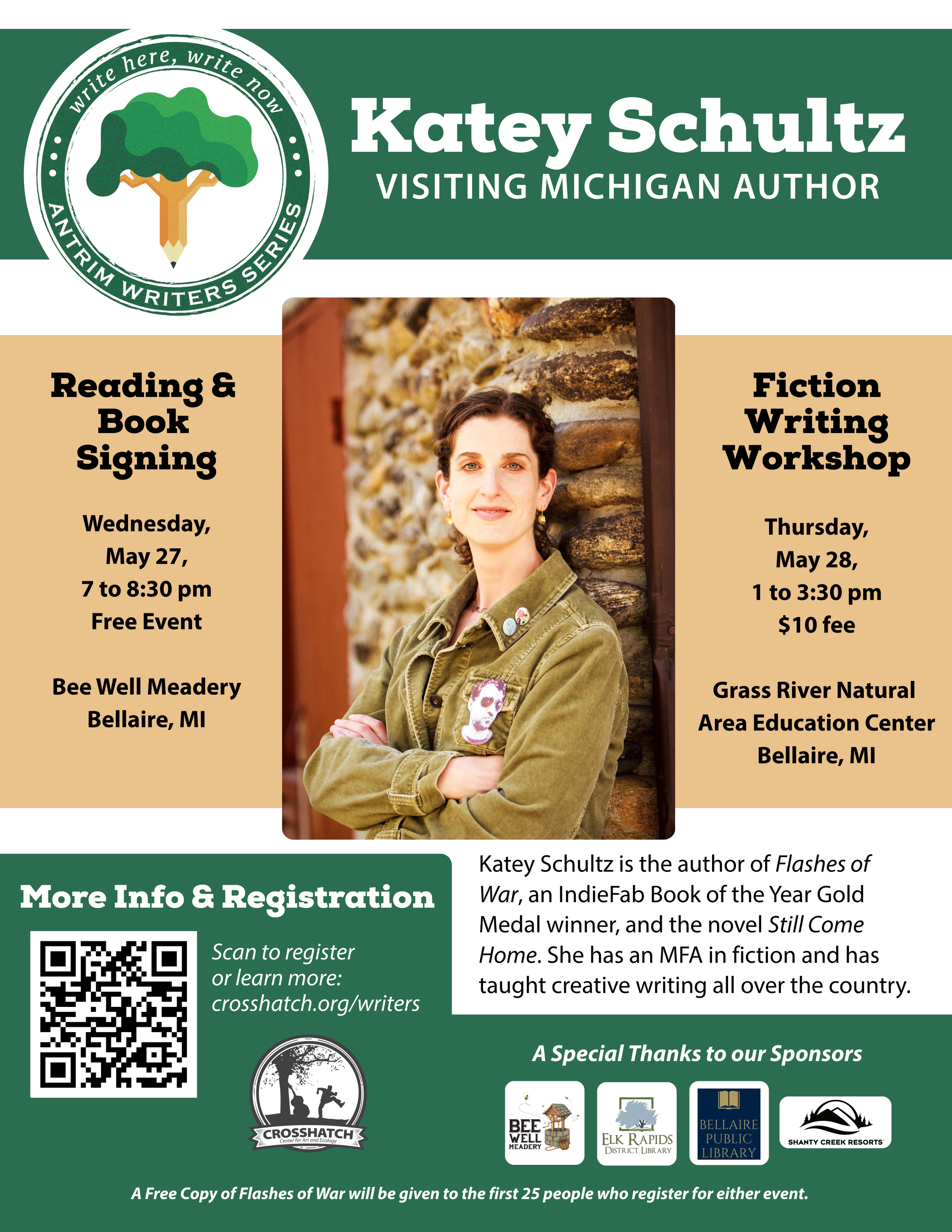 Antrim Writer’s Series: Reading &amp; Book Signing - Katey Schultz