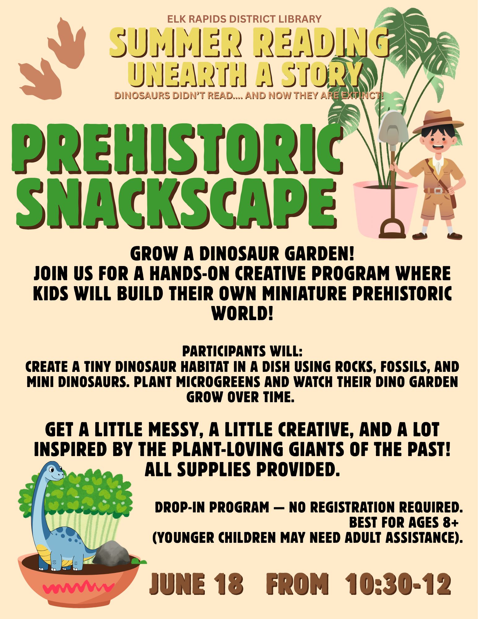 Summer Reading Prehistoric Snackscape